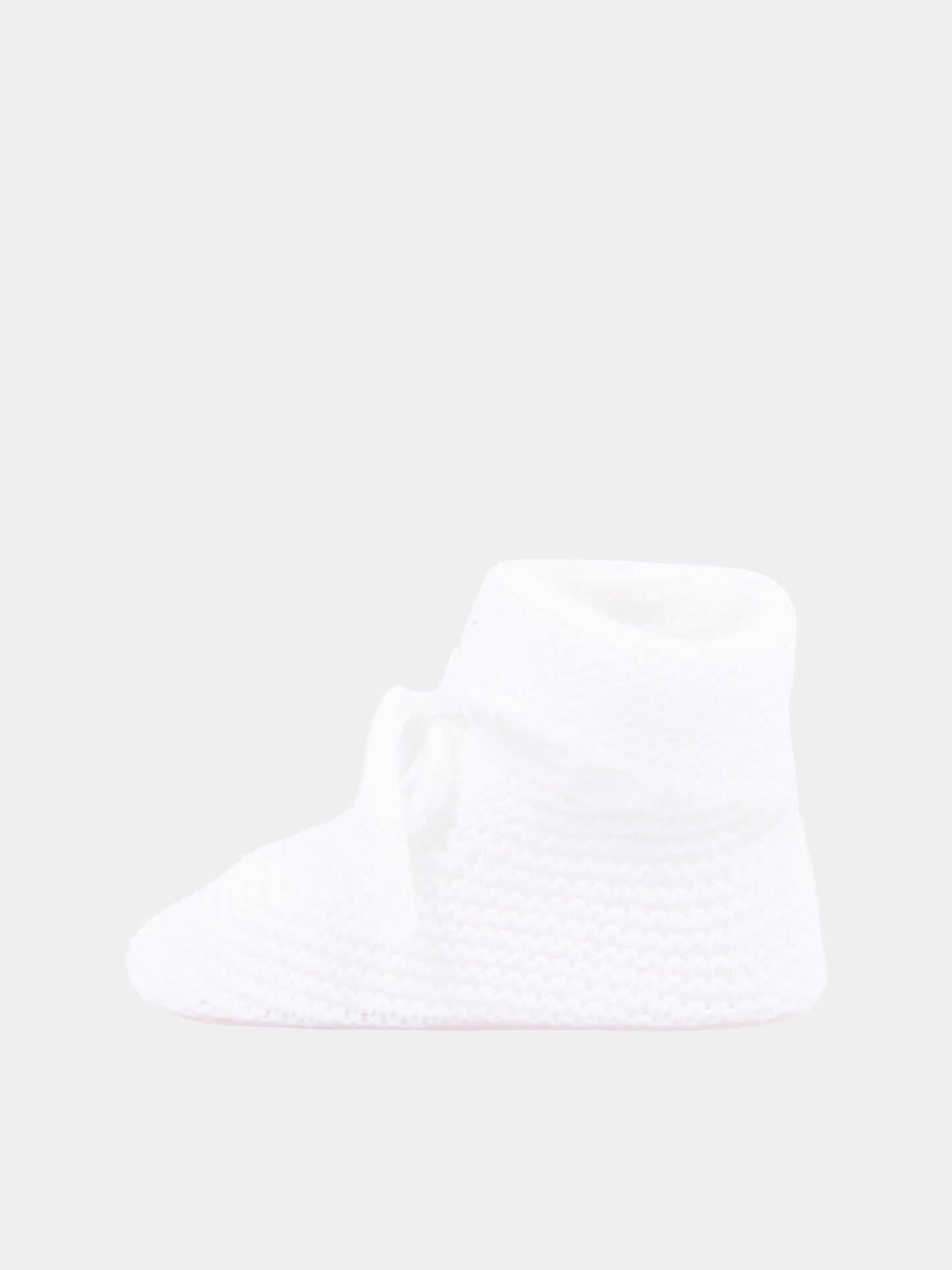 Babbucce bianche per neonati in tricot,Paz Rodríguez,018 22507 01 H82