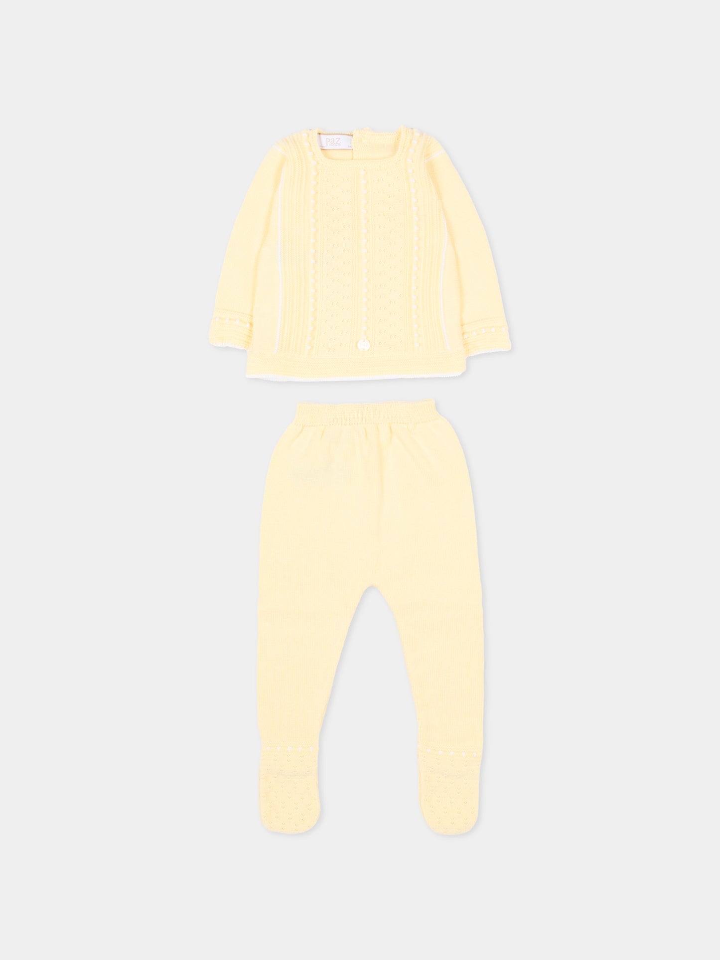 Completo nascita giallo per neonati,Paz Rodríguez,103 123522 0501 H82