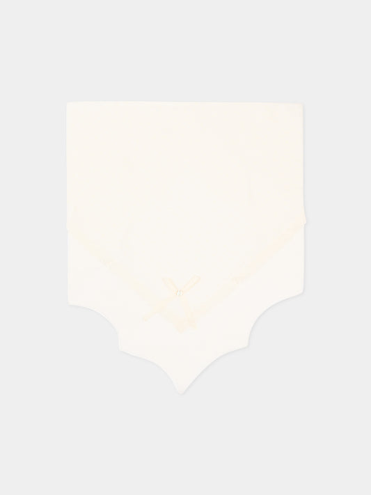 Coperta avorio per neonata con pizzo,Paz Rodríguez,029 123235 6062 H82