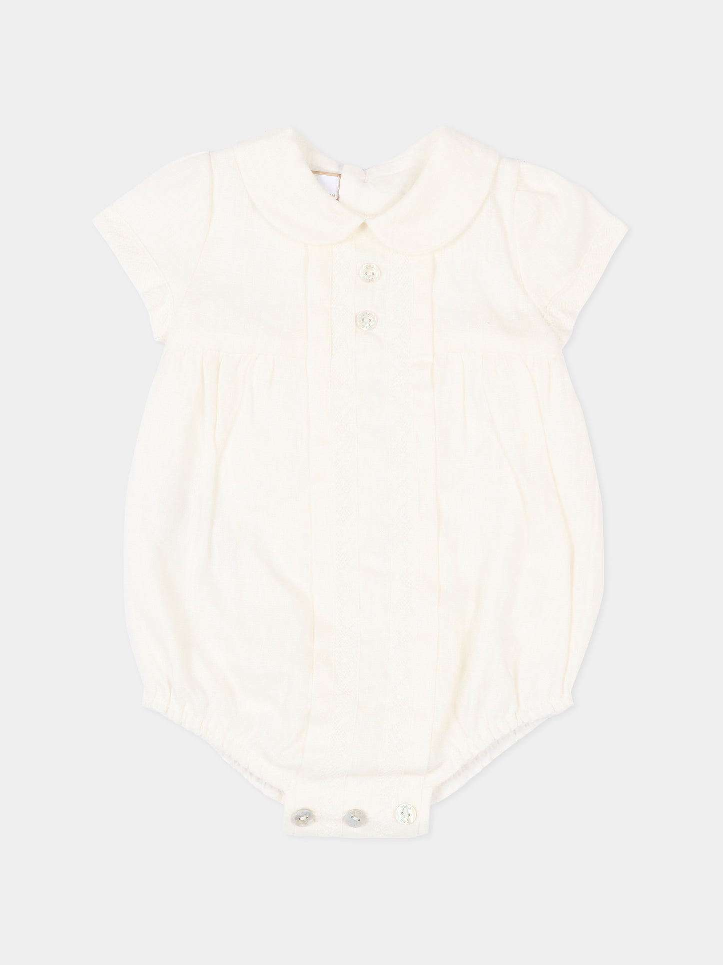 Pagliaccetto avorio per neonati,Paz Rodríguez,005 153270 60 T2073