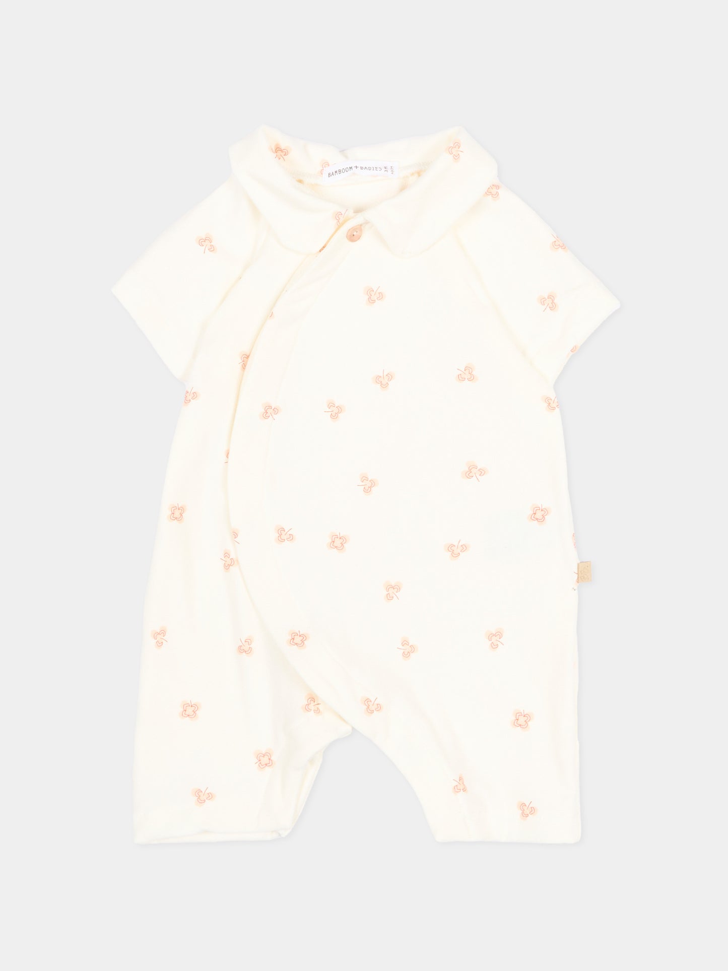 Tutina avorio Lucky Leaves per neonati,Bamboom,1149TE00074 LUCKY LEAVES