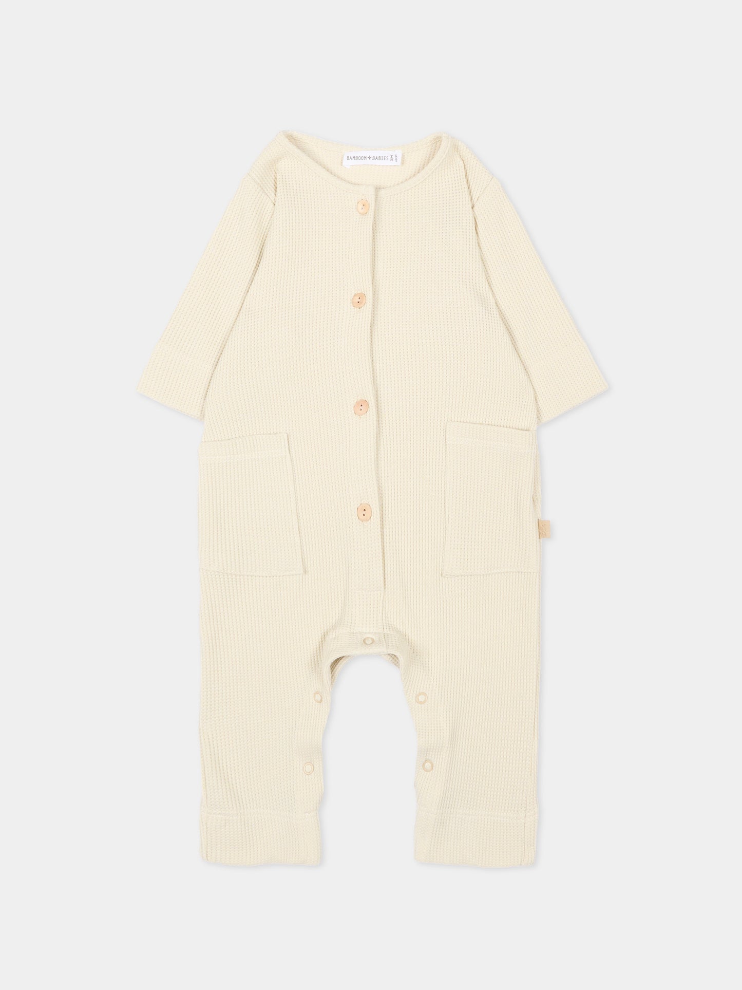 Tutina beige per neonati,Bamboom,1156TE00072 ALMOND CREAM