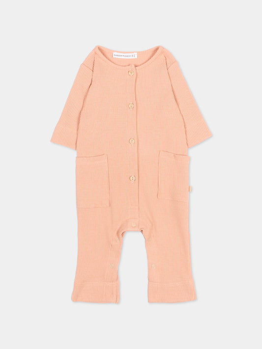 Tutina rosa per neonata,Bamboom,1156TE00072 CORAL