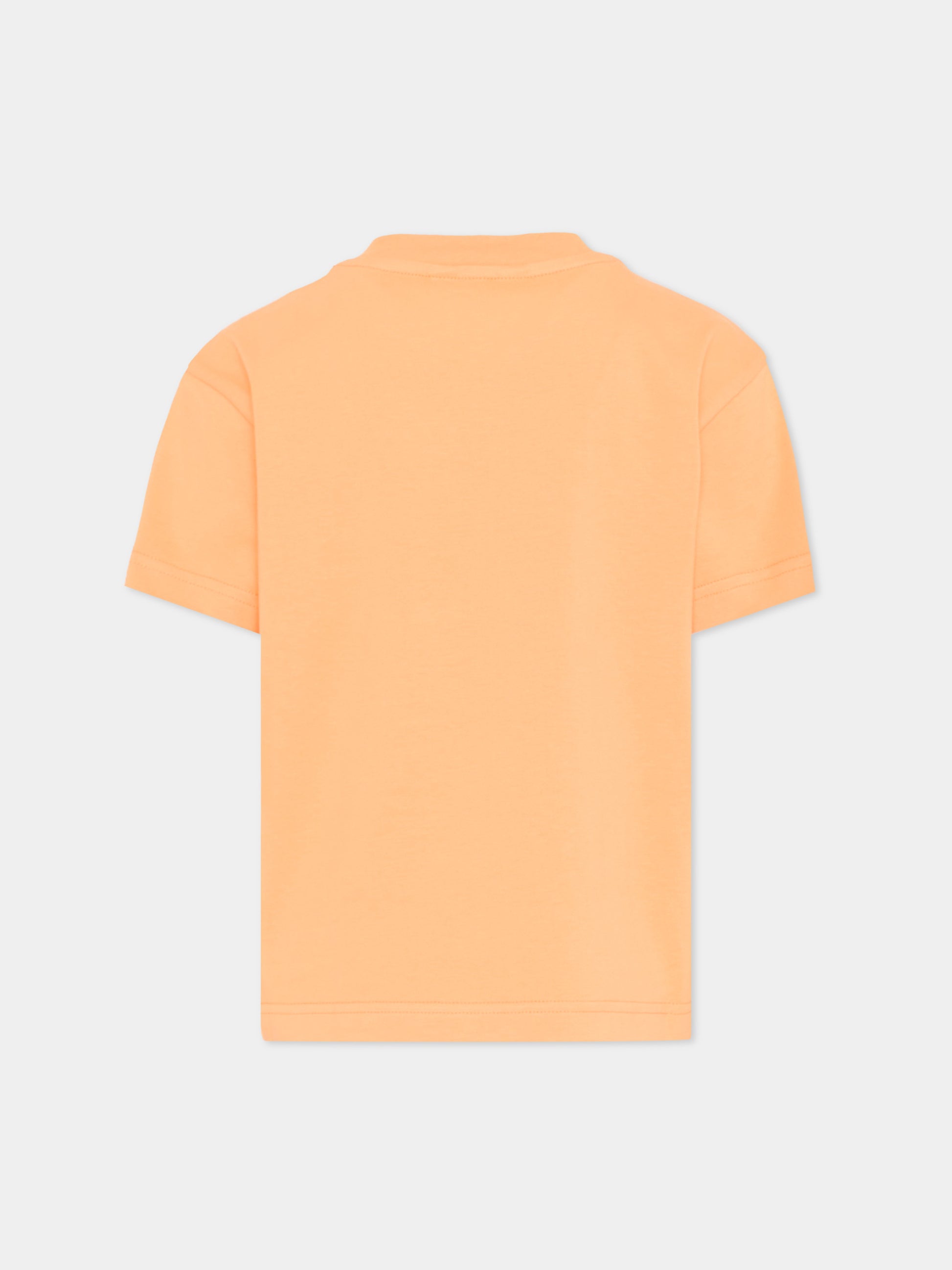 T-Shirt arancione teddy bear per bambini,Palm Angels,PBAA003S26JER001 030