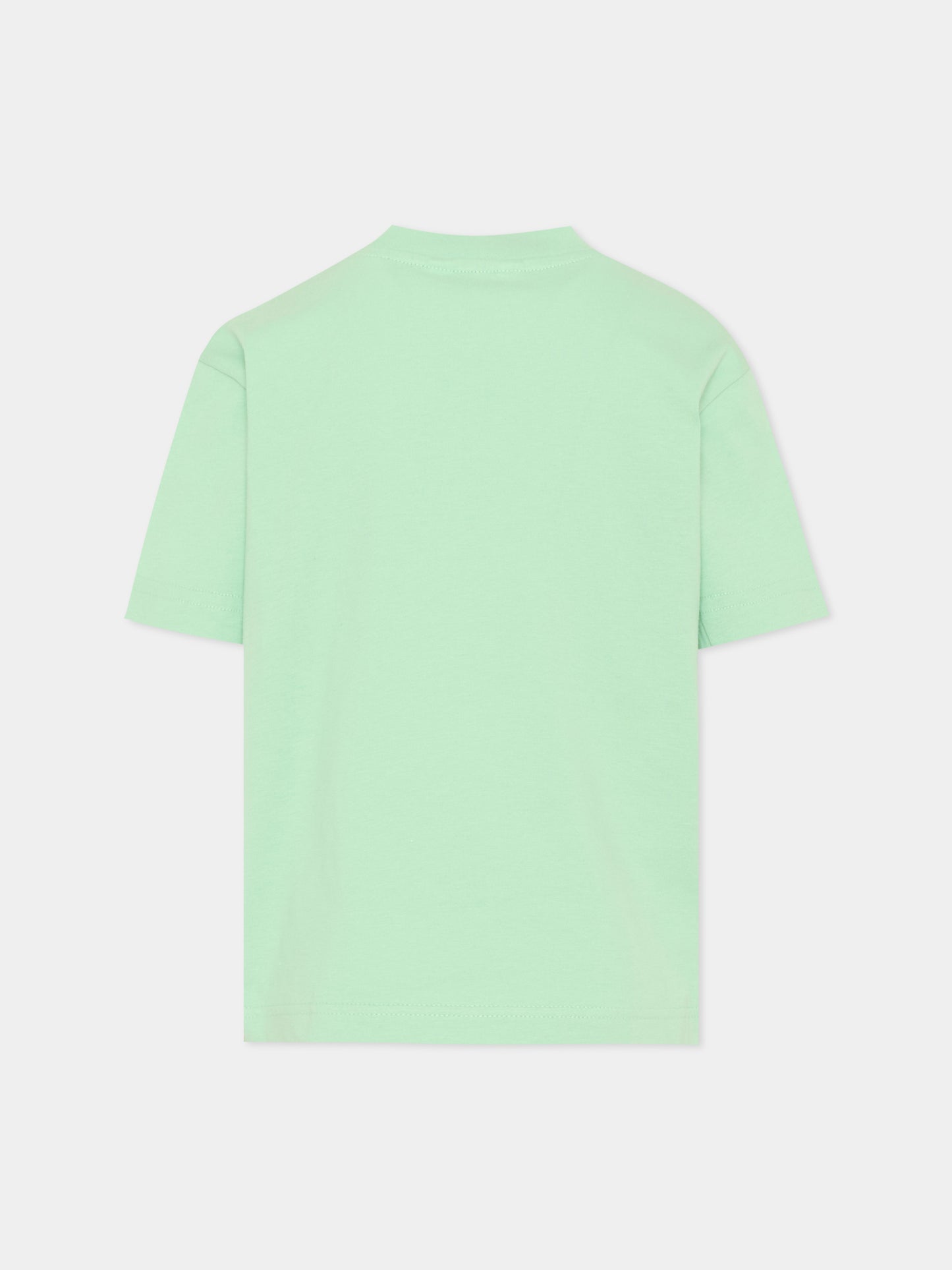 T-Shirt verde per bambini con teddy bear,Palm Angels,PBAA003S26JER001 080