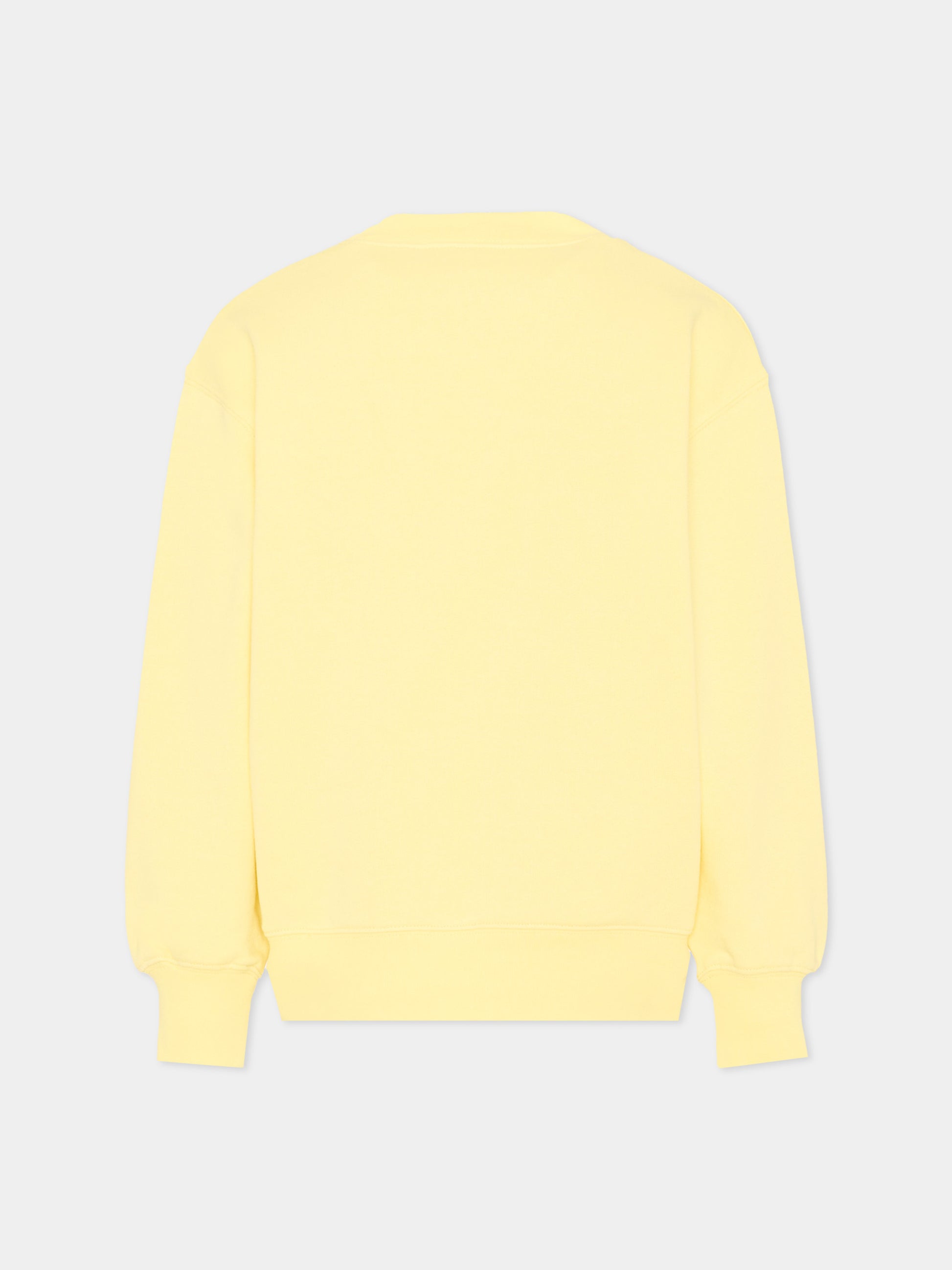 Felpa gialla per bambina con teddy bear,Palm Angels,PGBA013S26FLE002 020