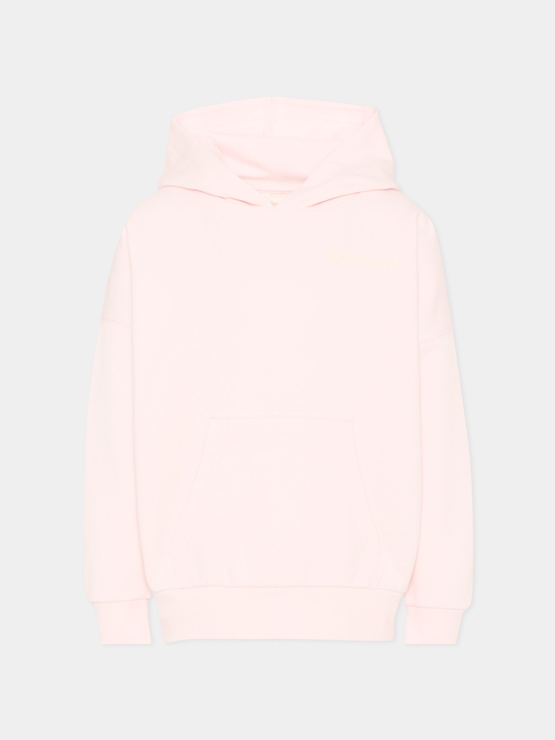 Felpa rosa per bambina con logo,Palm Angels,PGBB014S26FLE001 042