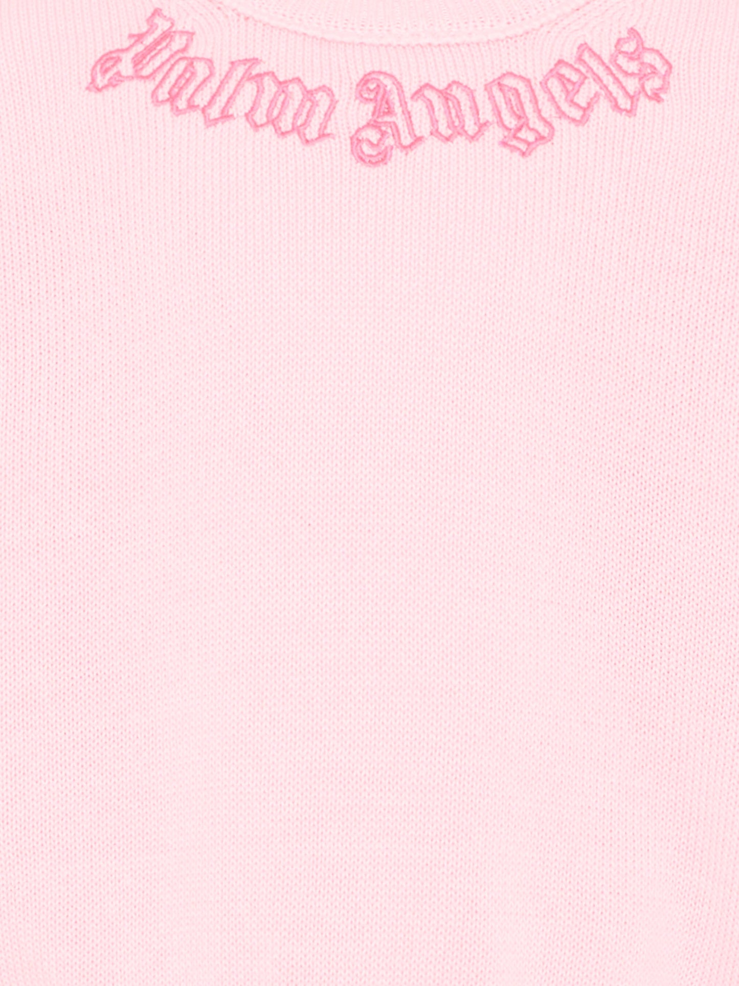 Maglione rosa per bambina con logo,Palm Angels,PGHE002S26KNI002 042