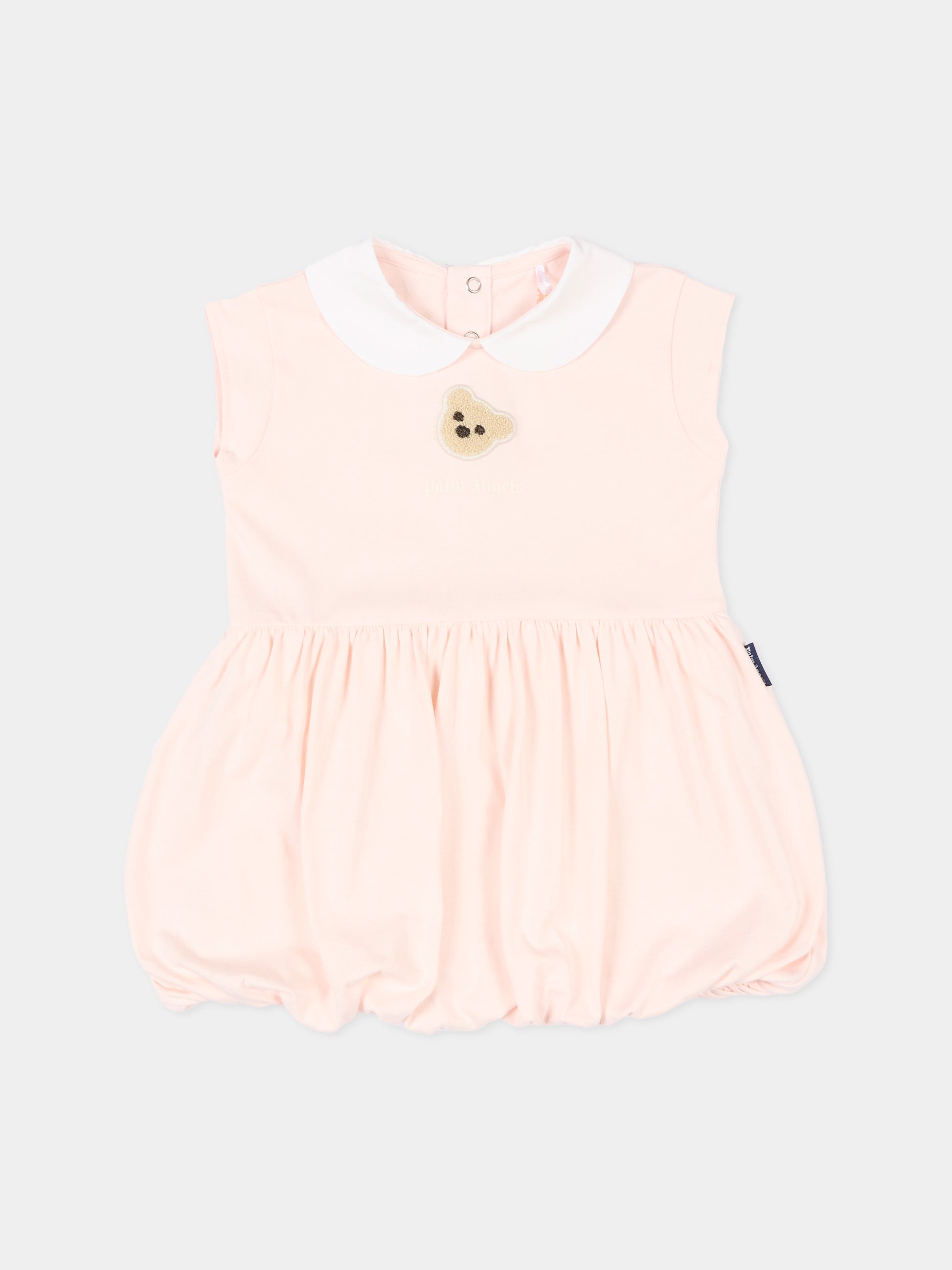 Vestito rosa per neonata con Teddy Bear,Palm Angels,PGX7002S26JER001 042