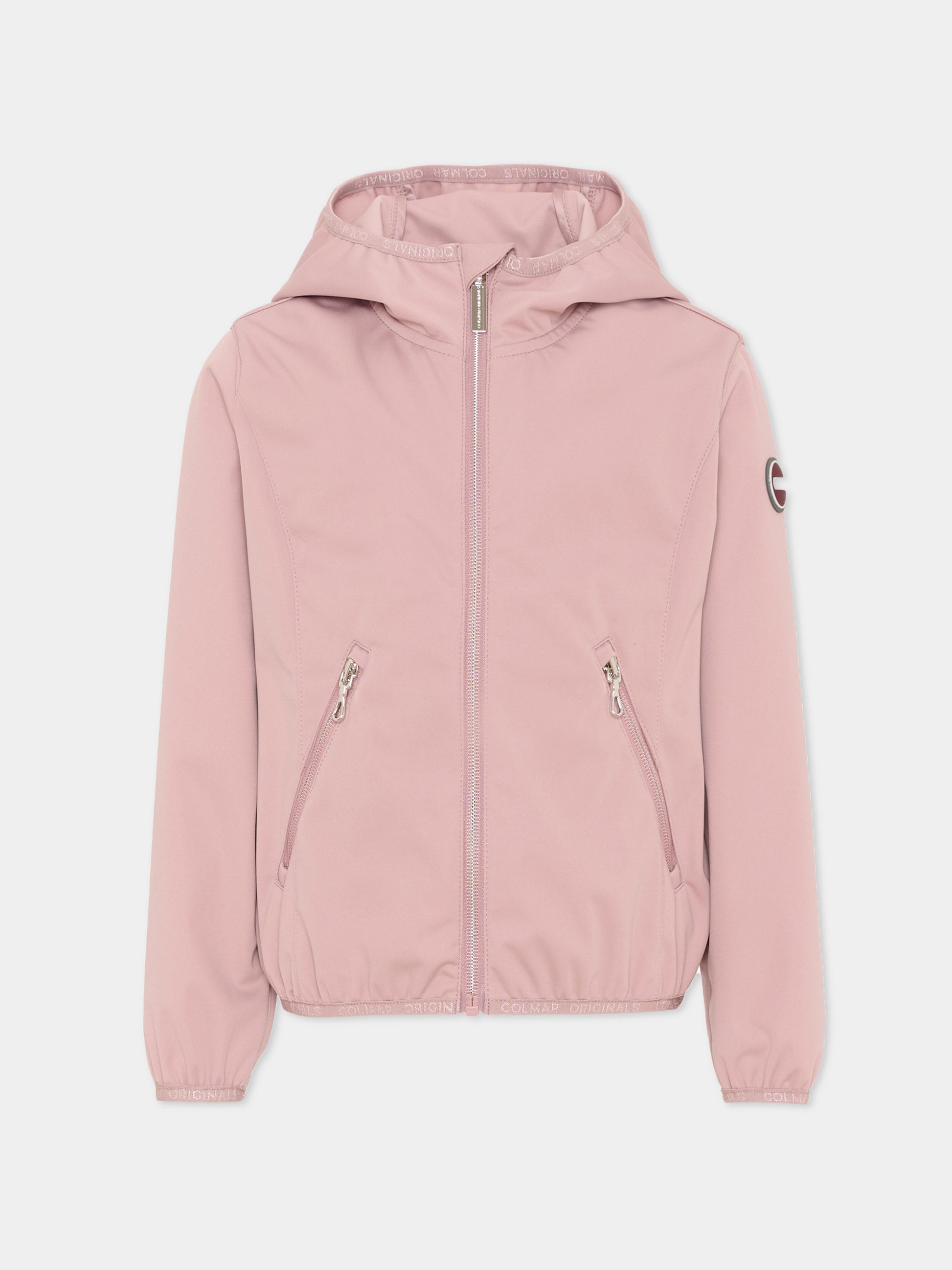 Giacche a vento rosa per bambina con logo,Colmar Originals Kids,3968A 6ZB 756