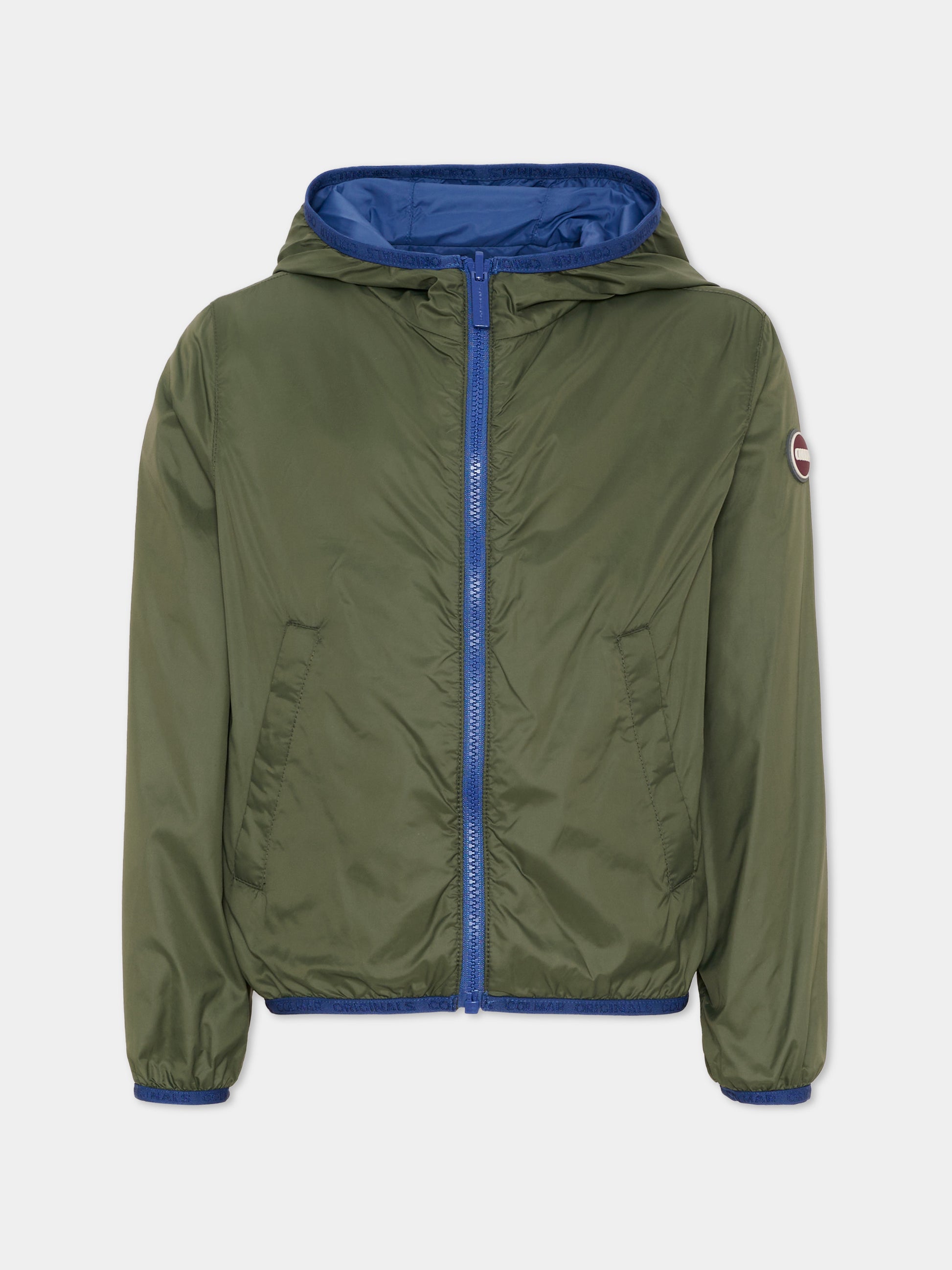 Giacca a vento blu per bambino con logo,Colmar Originals Kids,3906A 8VX 432