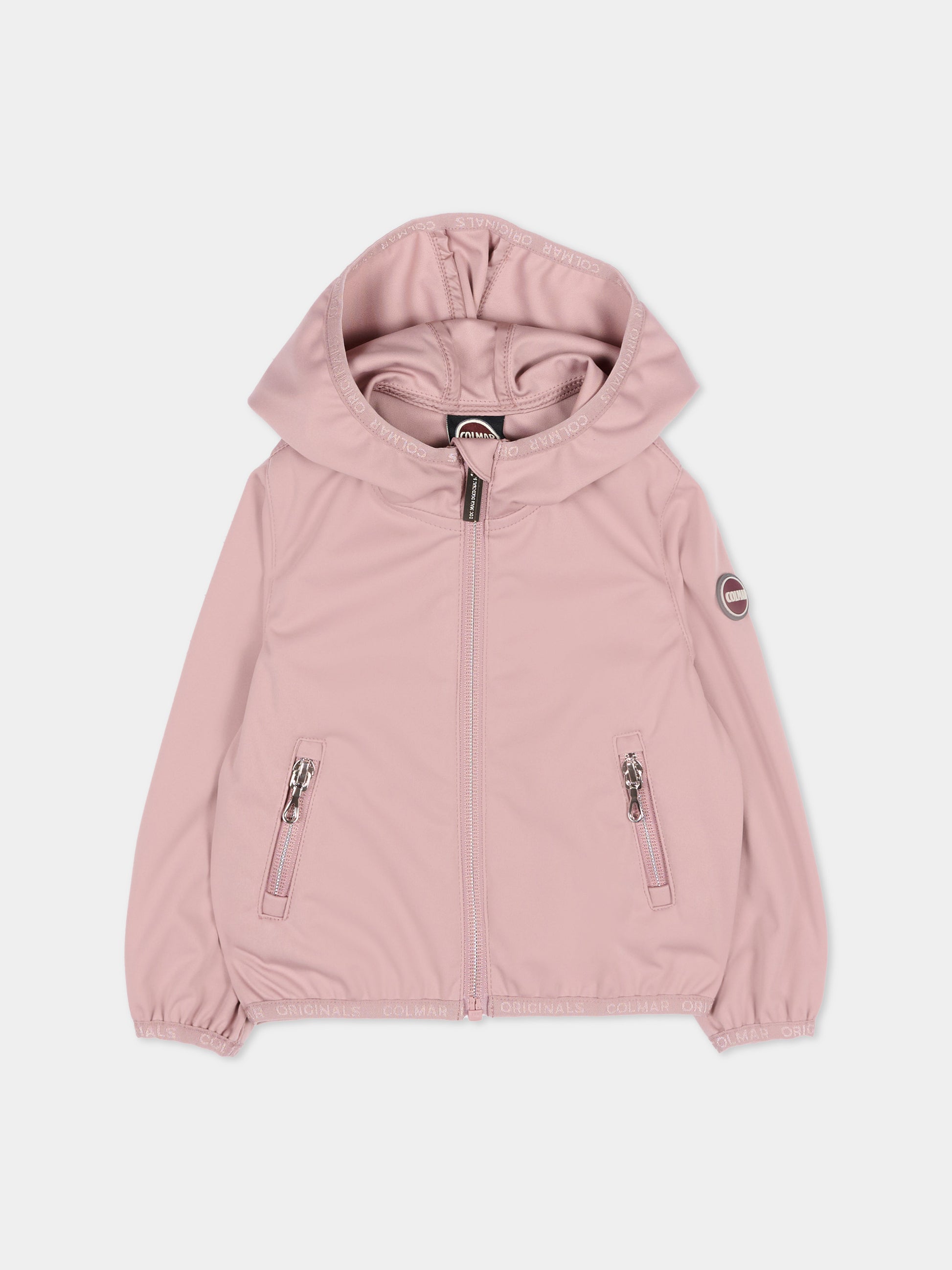 Giacca a vento rosa per neonata con logo,Colmar Originals Kids,3928 6ZB 756