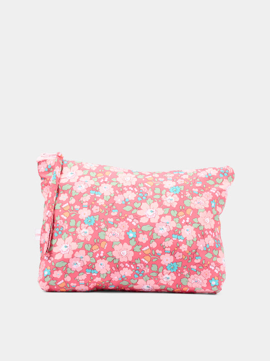 Pochette fucscia per bambina floreale,Pesciolino Rosso,BRS PO 02 S 182