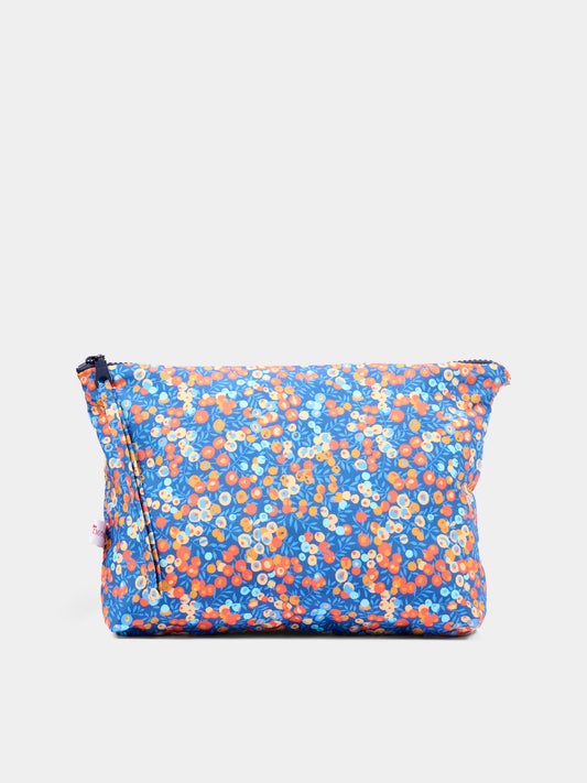 Pochette blu per bambina floreale,Pesciolino Rosso,BRS PO 02 S 194