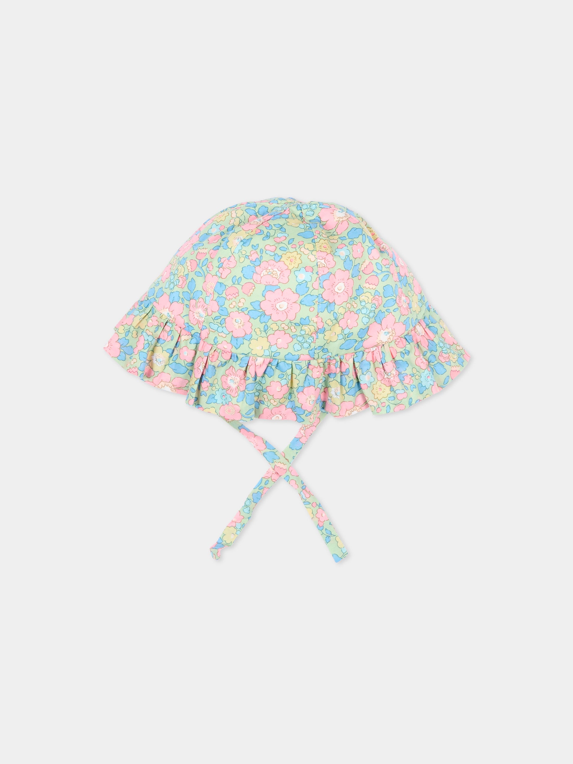 Cloche verde per neonata floreale,Pesciolino Rosso,CP S 184