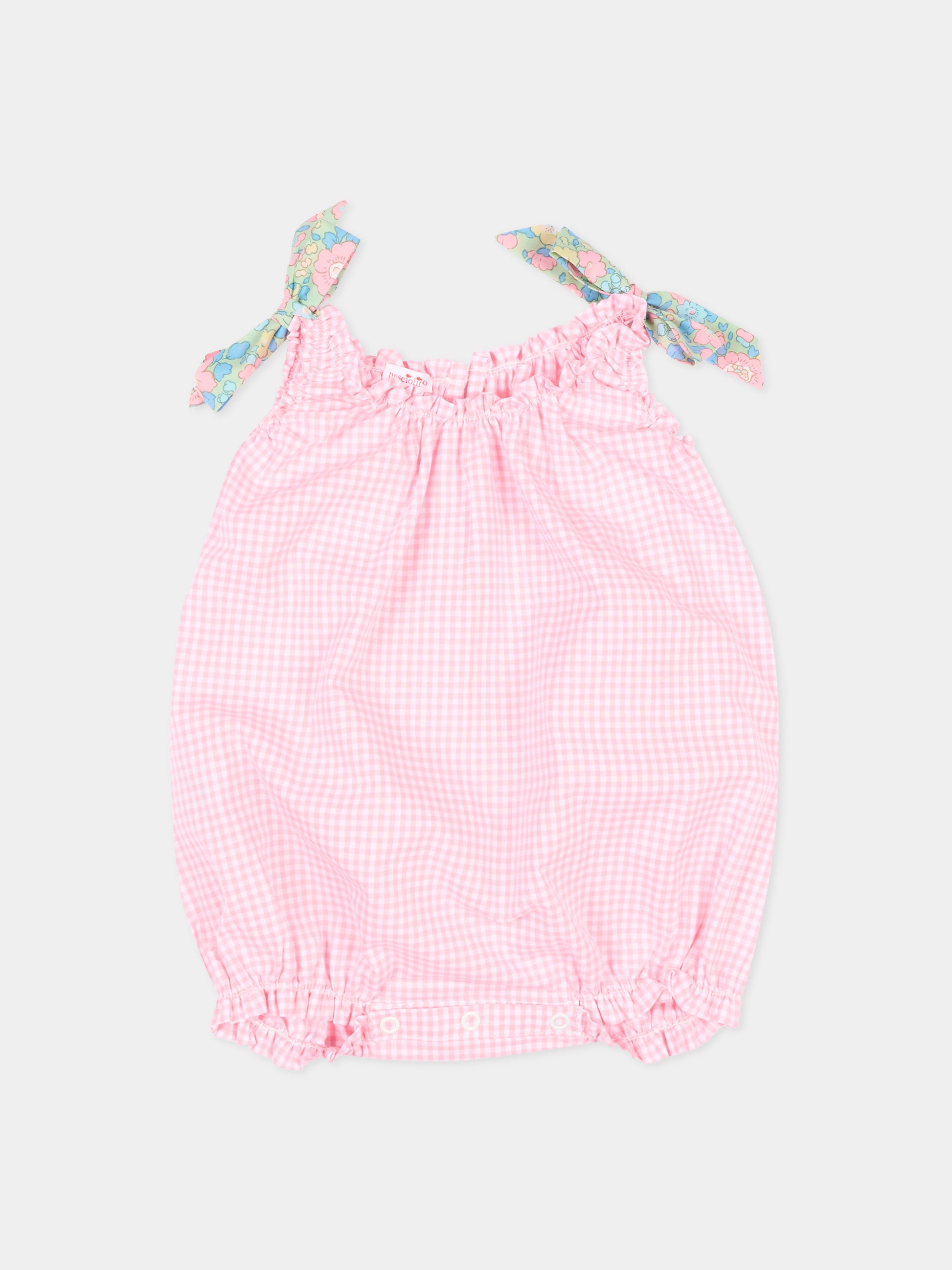 Pagliaccetto rosa per neonata vichy,Pesciolino Rosso,PG 2 PATCH S 184