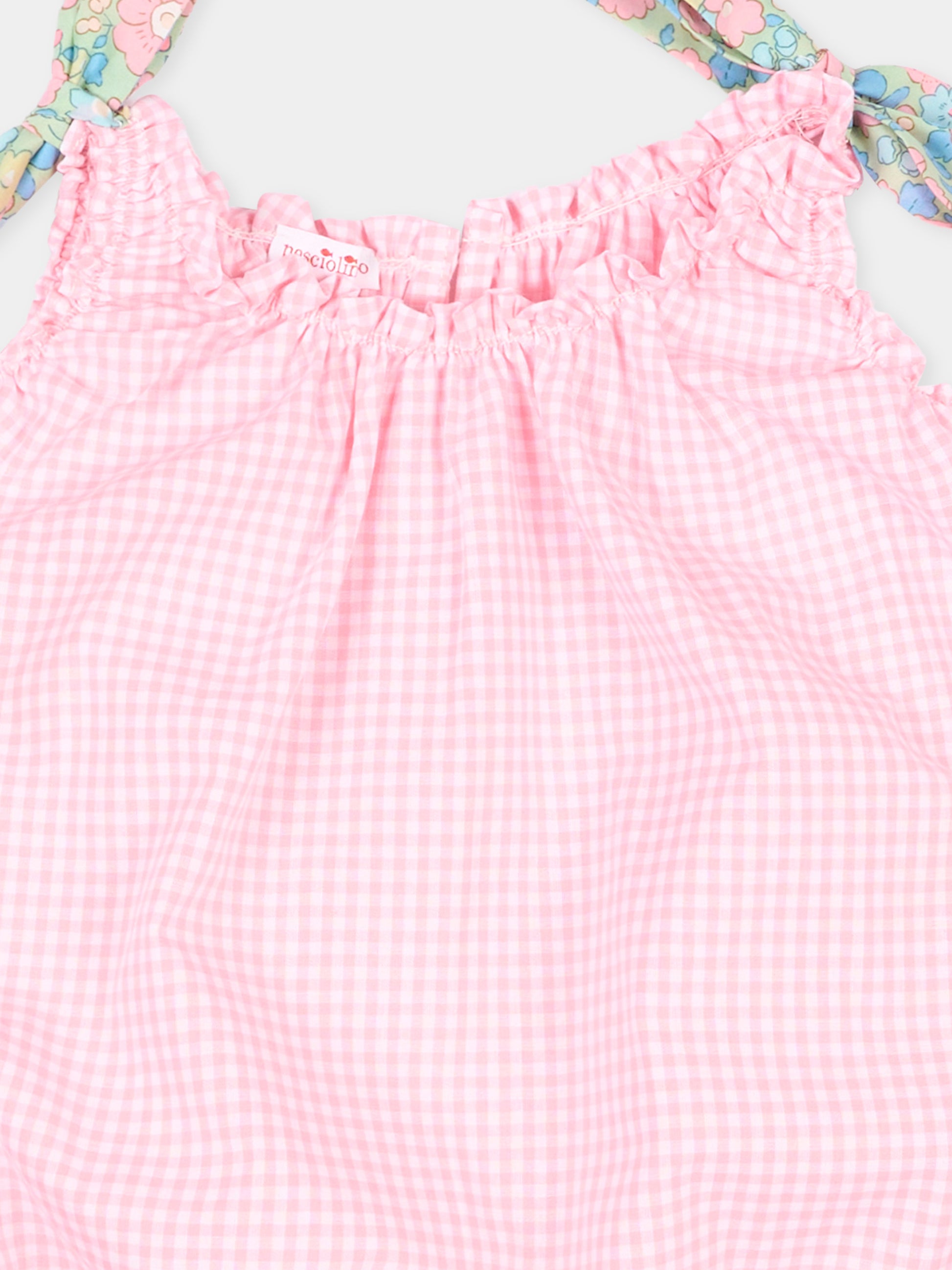 Pagliaccetto rosa per neonata vichy,Pesciolino Rosso,PG 2 PATCH S 184