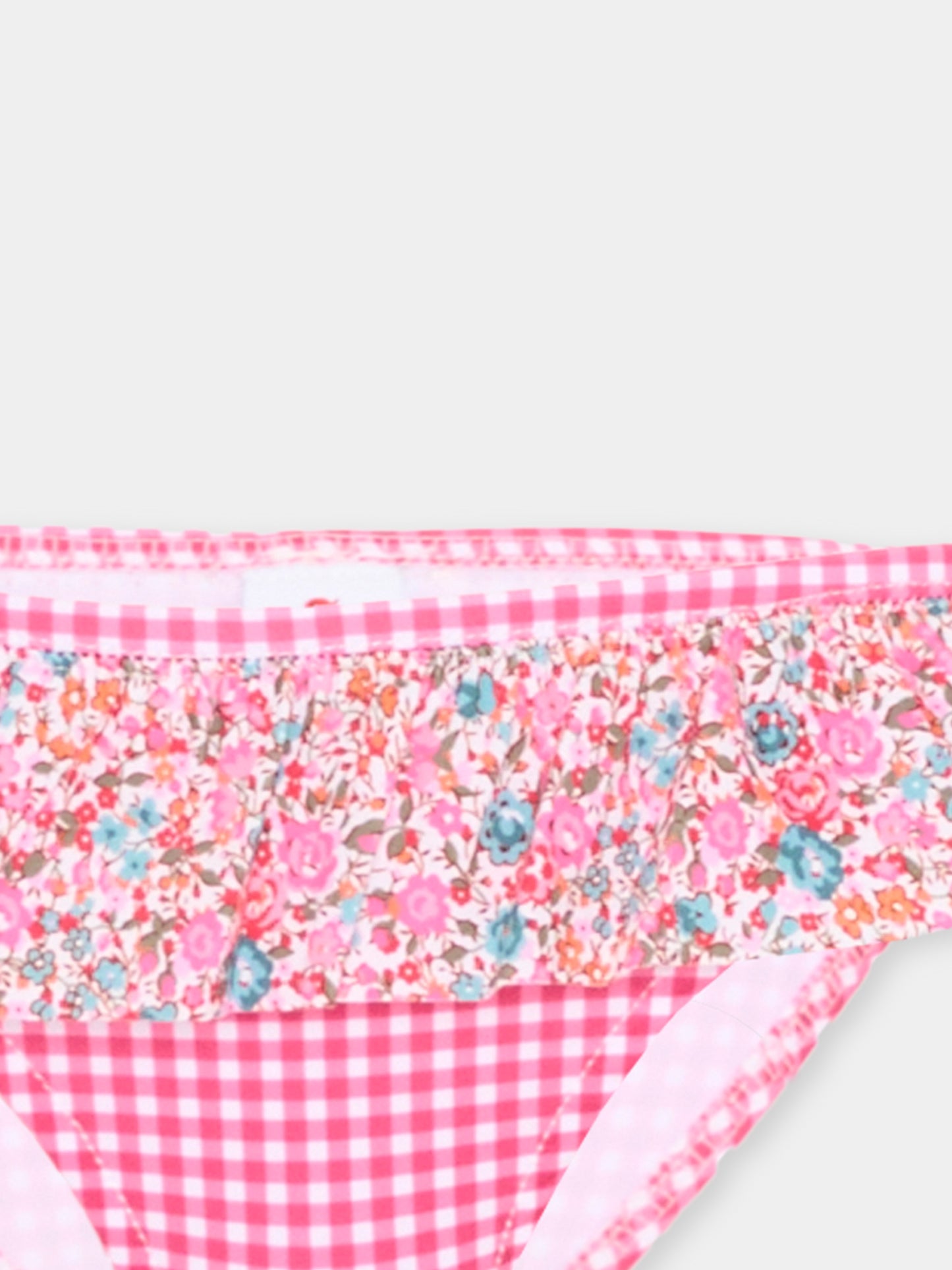 Slip e bikini fucsia per bambina vichy,Pesciolino Rosso,BKK 10 PATCH S 185