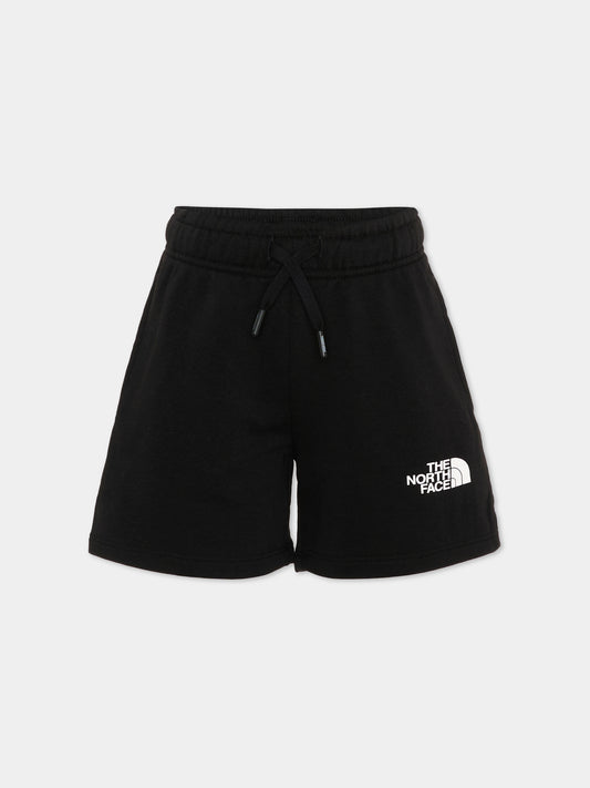 Shorts sportivi neri per bambino con logo,The North Face Kids,NF0A8GR7JK31