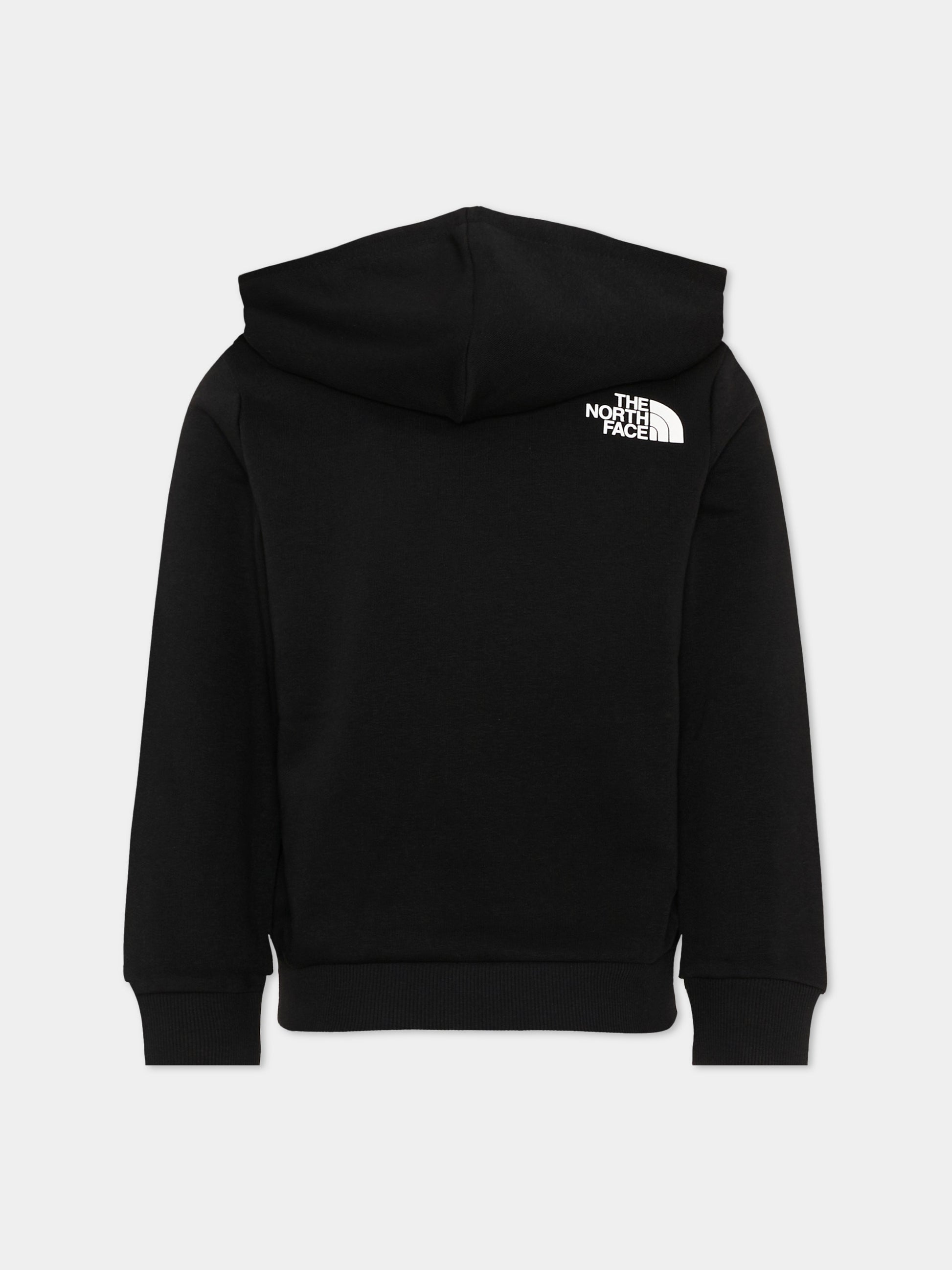 Felpa nera per bambini con logo,The North Face Kids,NF0A8GR4JK31