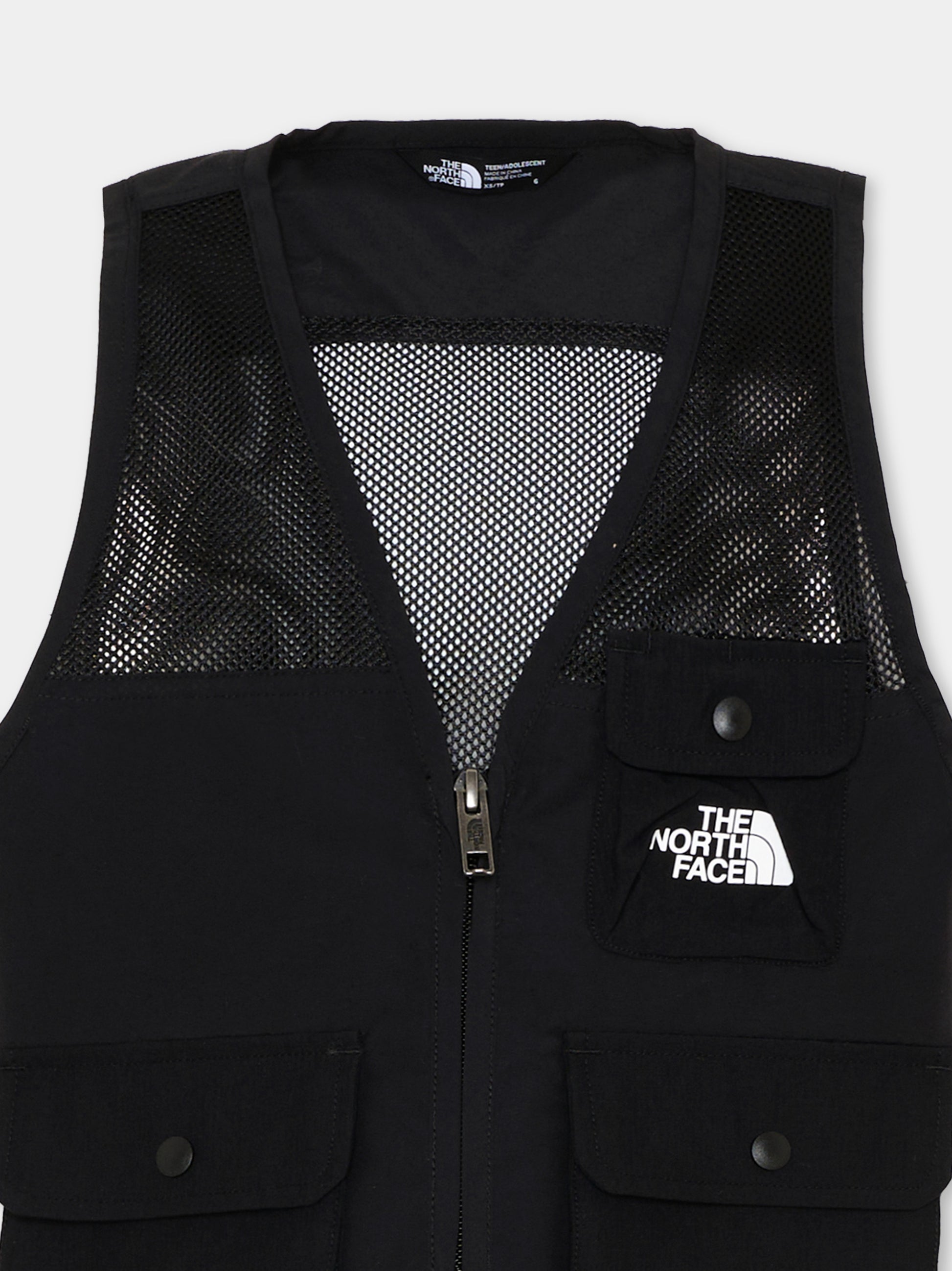 Gilet nero per bambini con logo,The North Face Kids,NF0A8G3BJK31