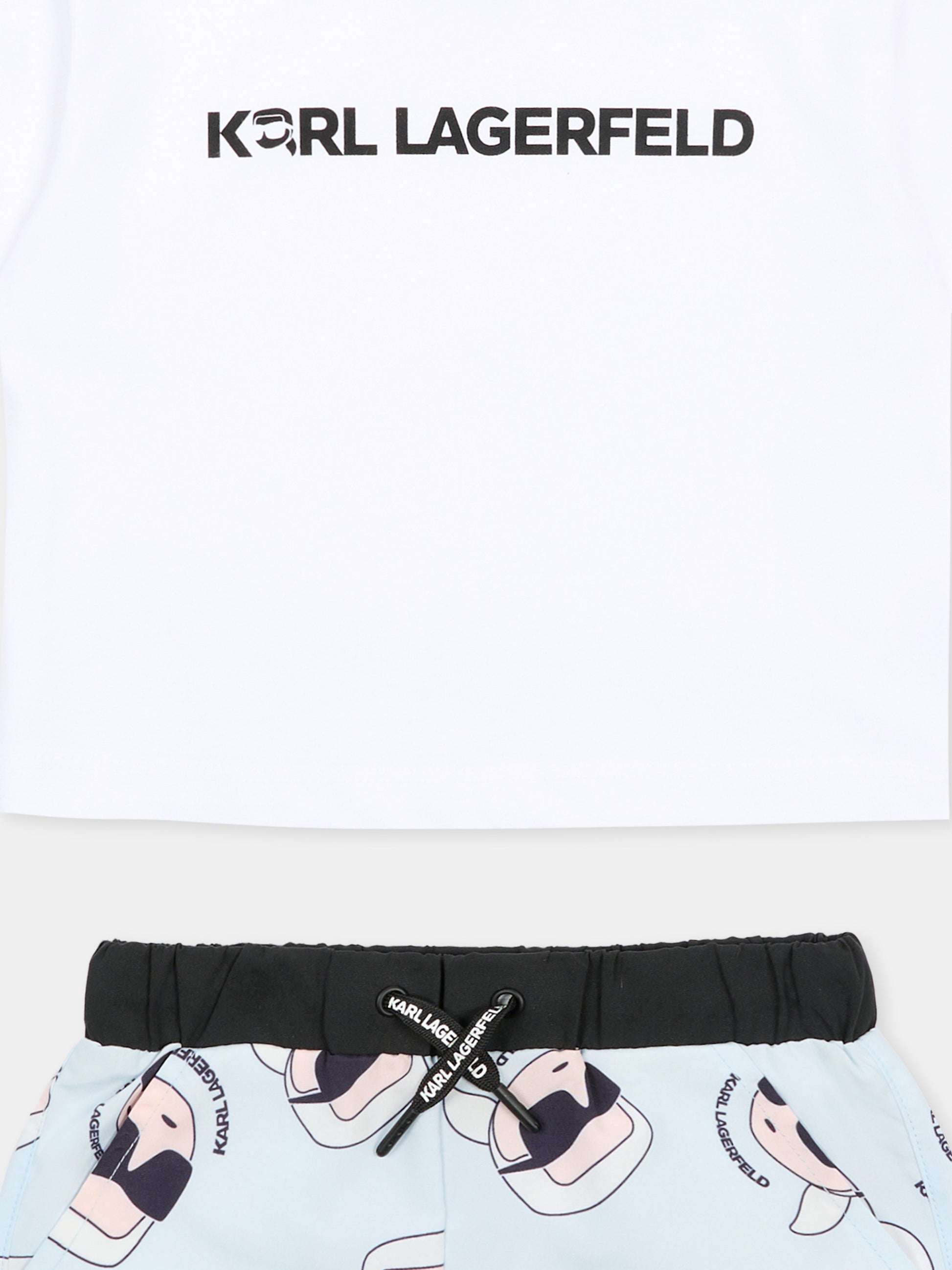 Completo bianco per neonato con Karl Lagerfeld,Karl Lagerfeld Kids,Z31067 10P