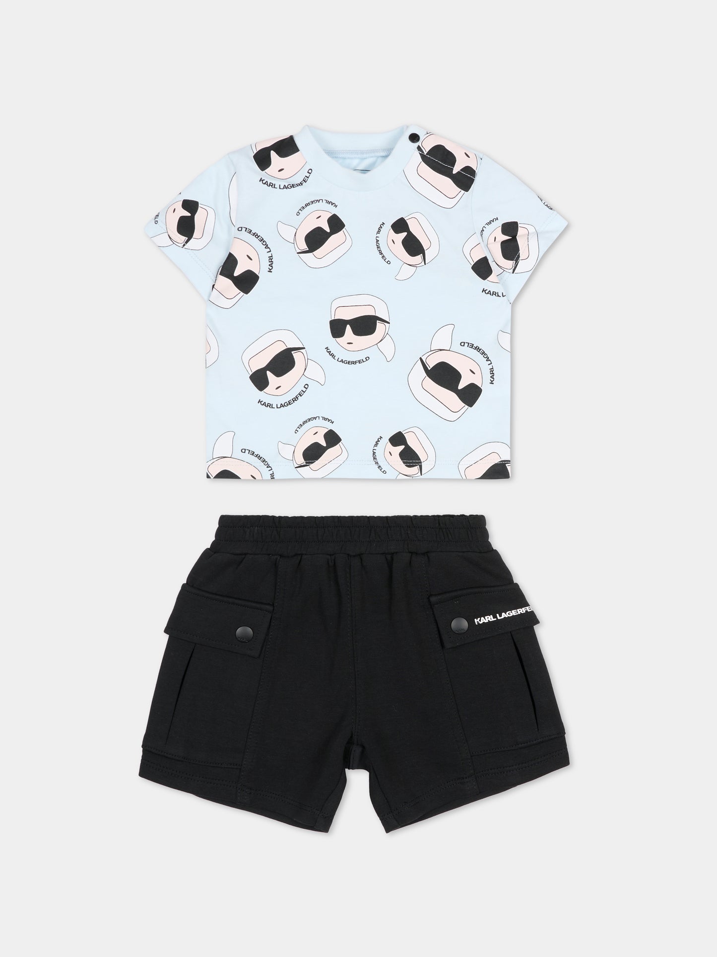 Completo multicolor per neonato con Karl Lagerfeld,Karl Lagerfeld Kids,Z31070 77X