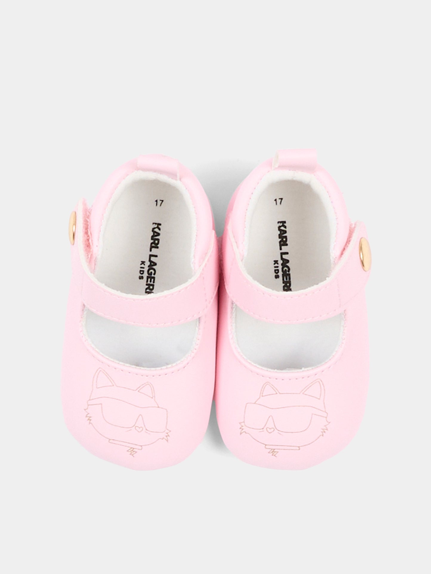 Ballerine rosa per neonata con Choupette,Karl Lagerfeld Kids,Z31187 475