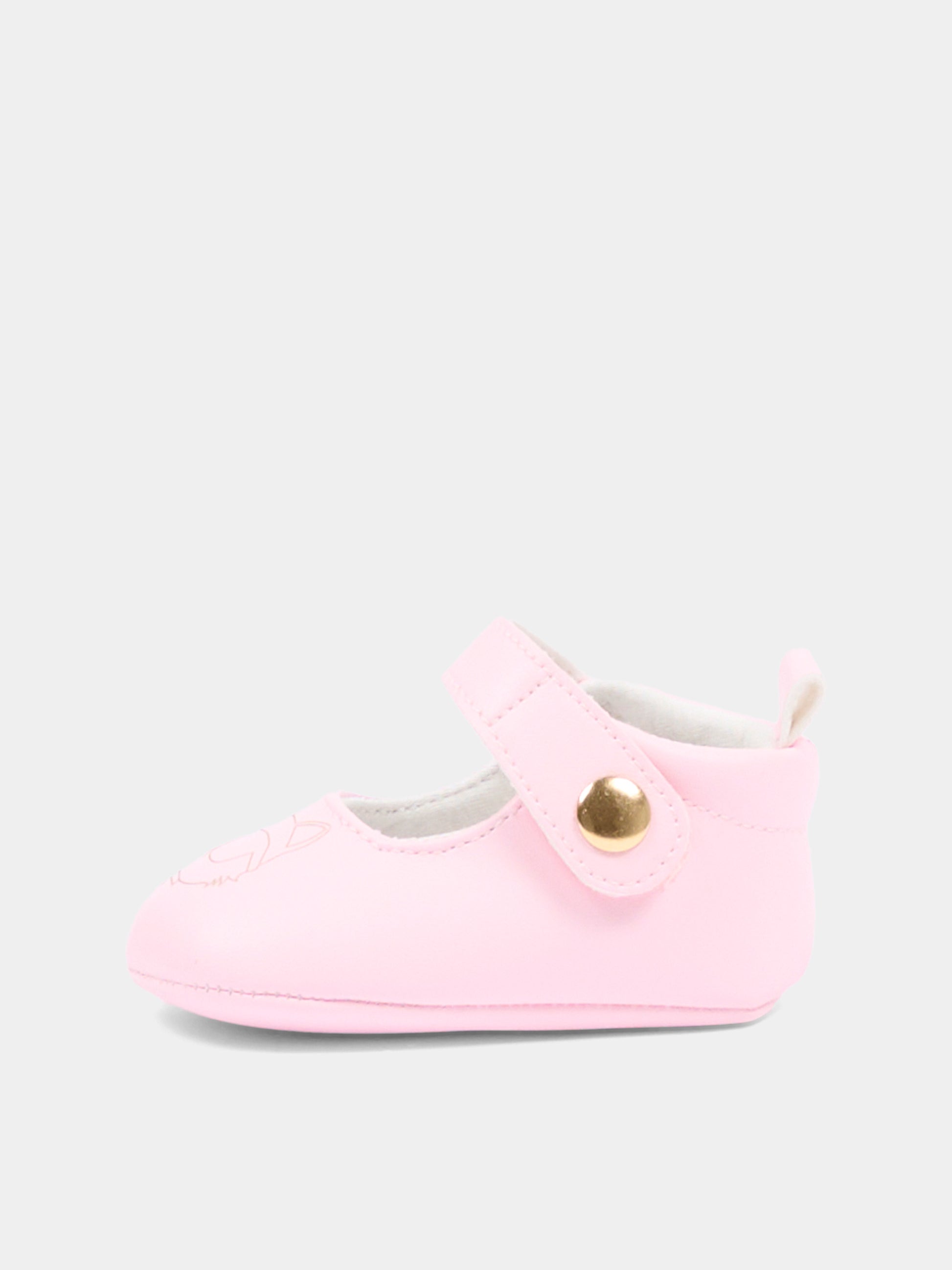 Ballerine rosa per neonata con Choupette,Karl Lagerfeld Kids,Z31187 475