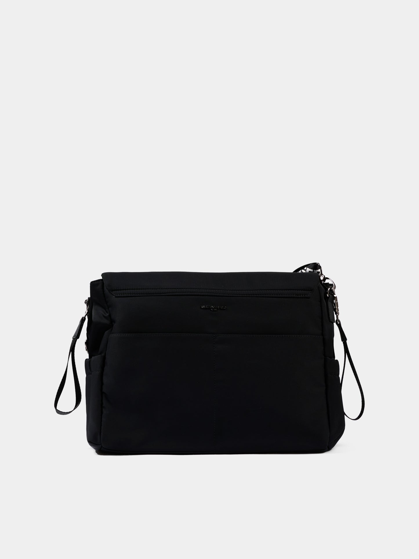 Borsa mamma nera per neonati con logo,Karl Lagerfeld Kids,Z31193 09B