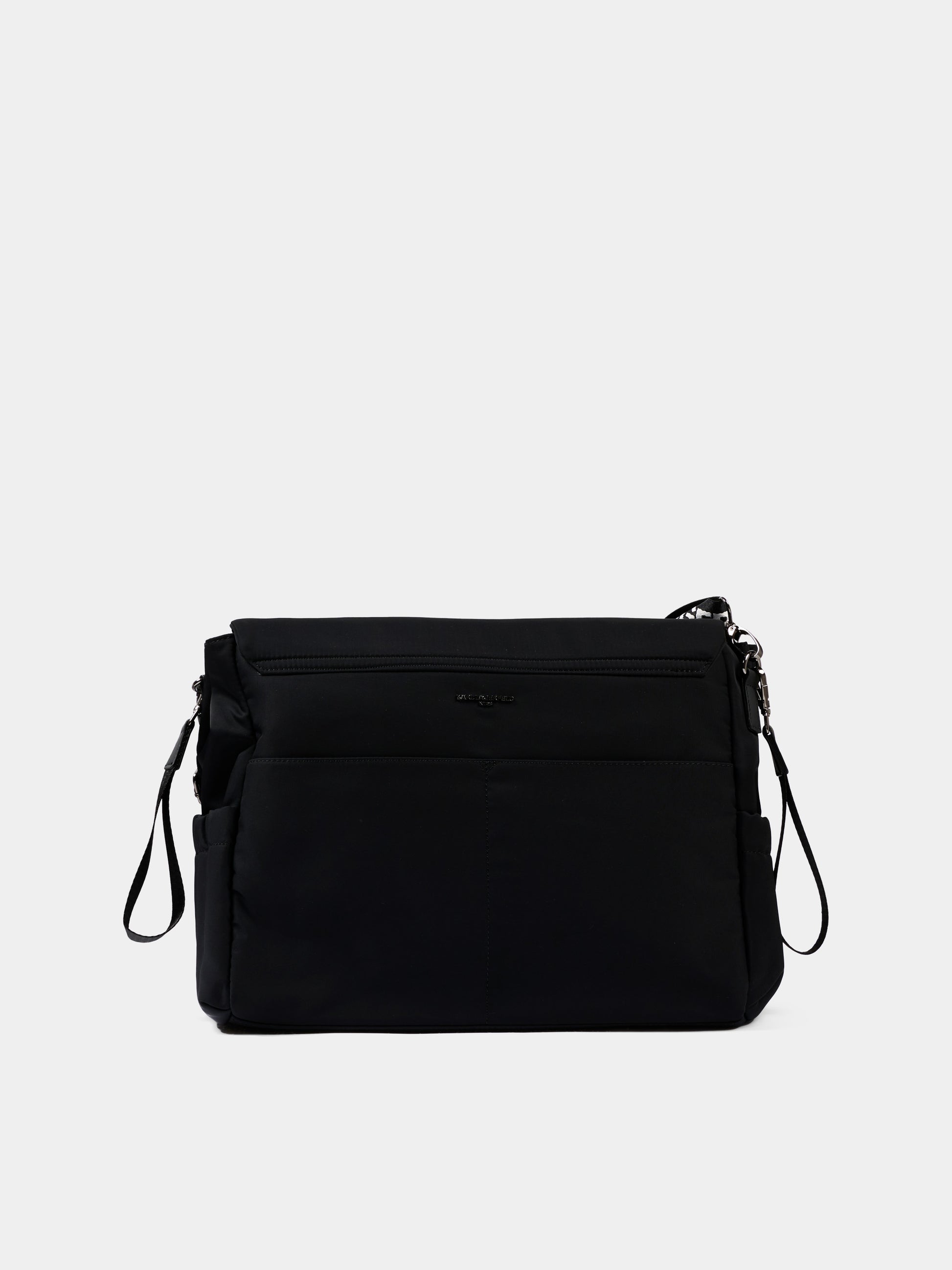 Borsa mamma nera per neonati con logo,Karl Lagerfeld Kids,Z31193 09B