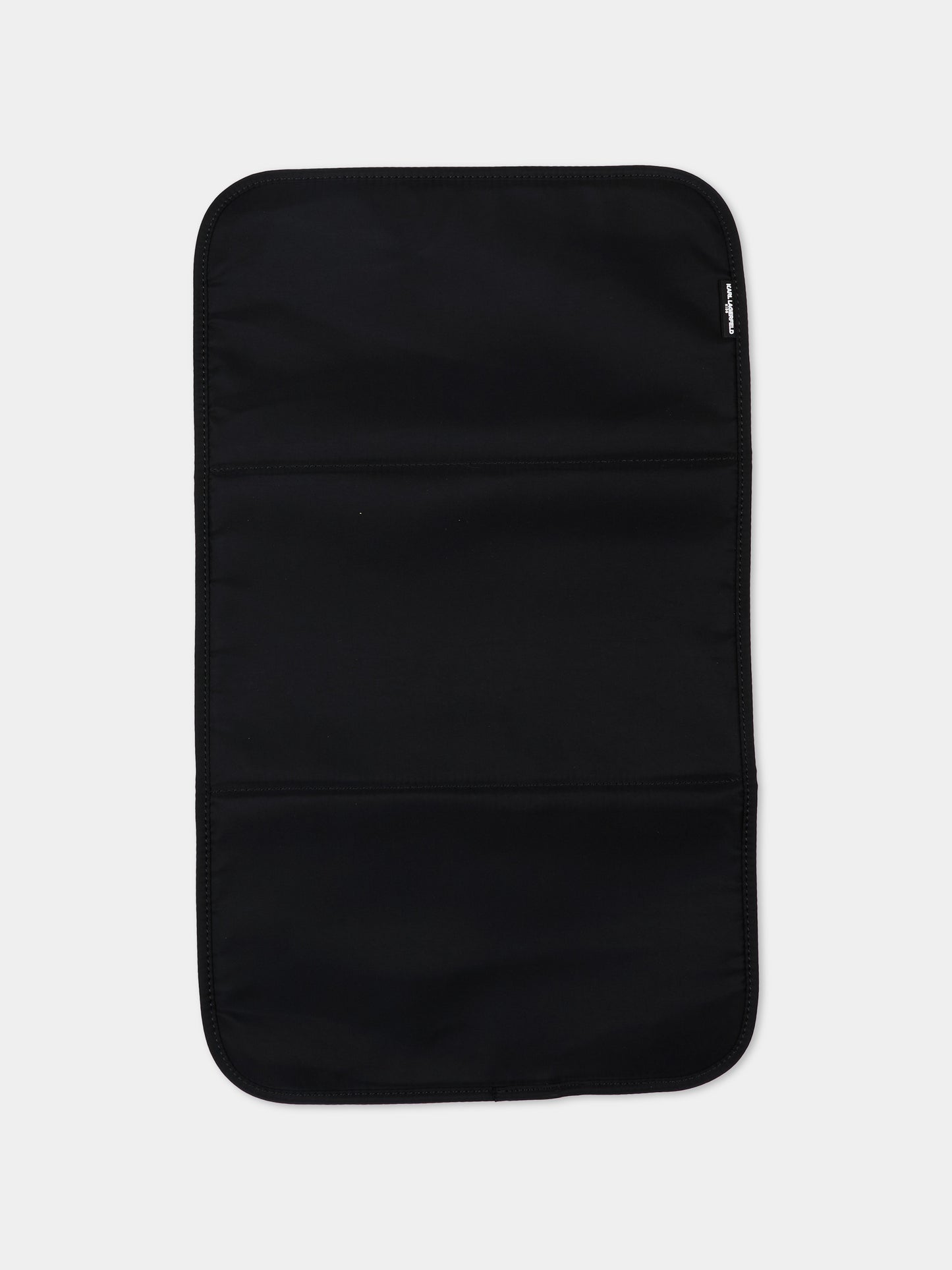 Borsa mamma nera per neonati con logo,Karl Lagerfeld Kids,Z31193 09B