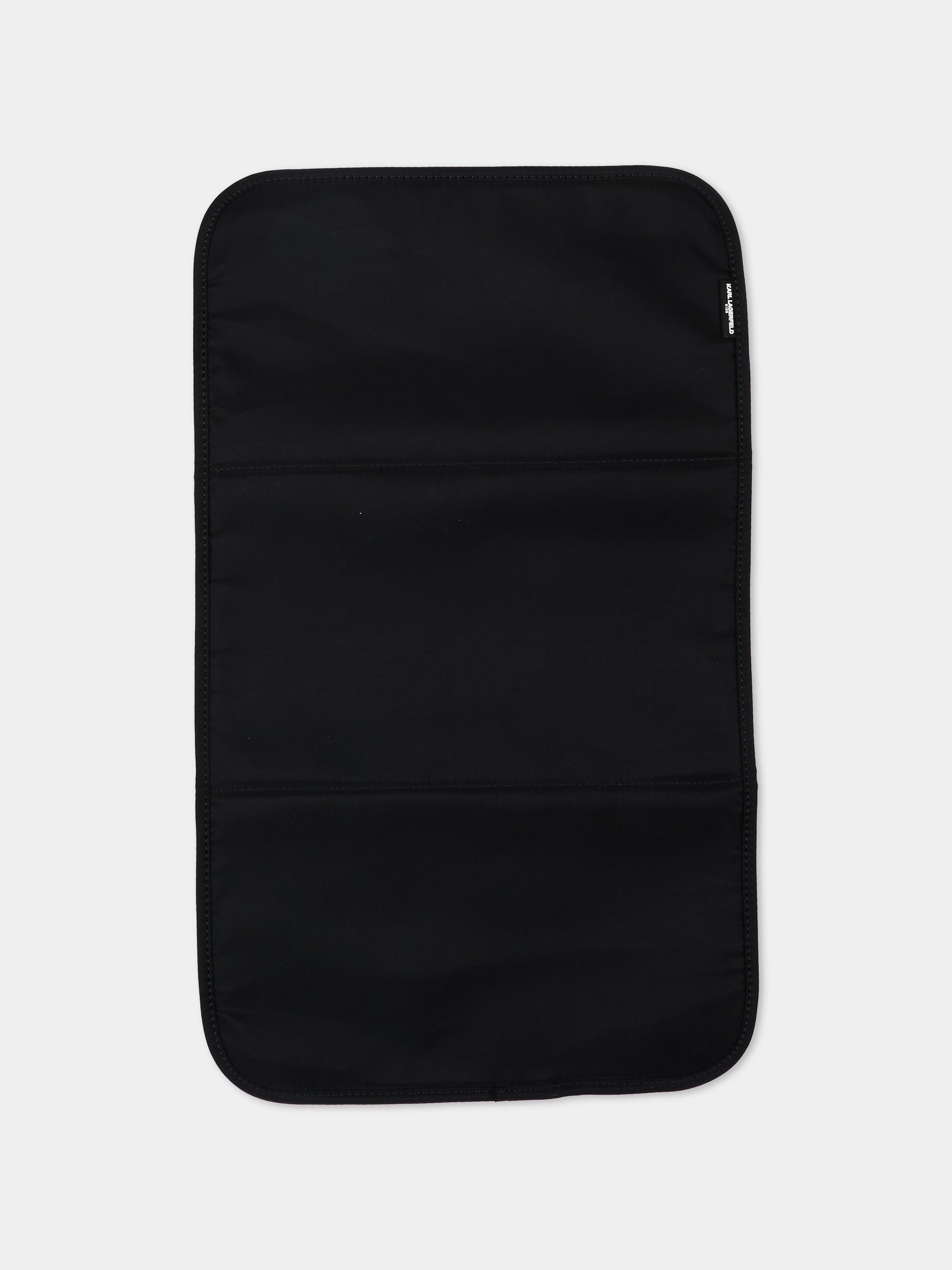 Borsa mamma nera per neonati con logo,Karl Lagerfeld Kids,Z31193 09B