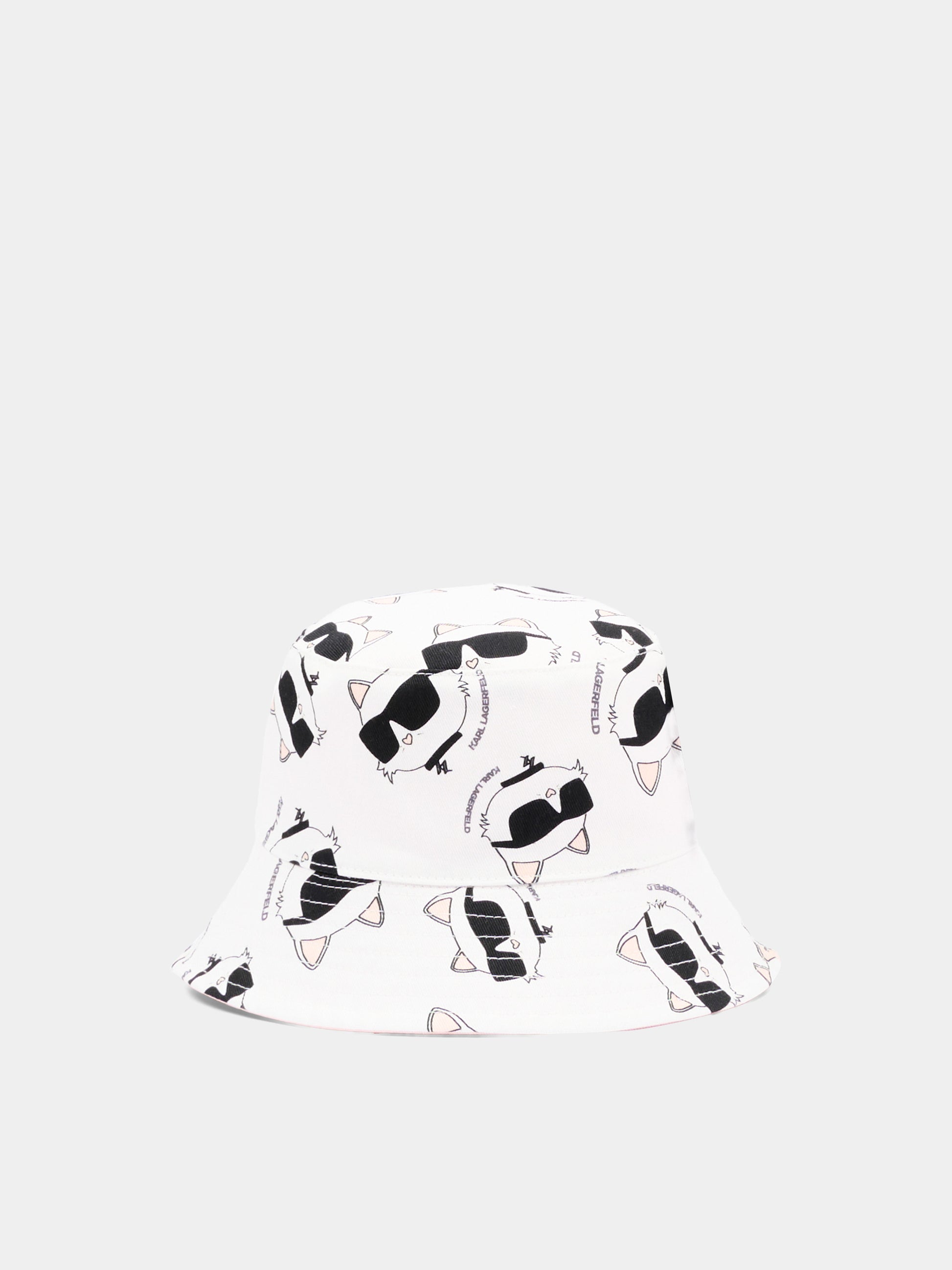 Cloche rosa per neonata con Choupette,Karl Lagerfeld Kids,Z31207 46F