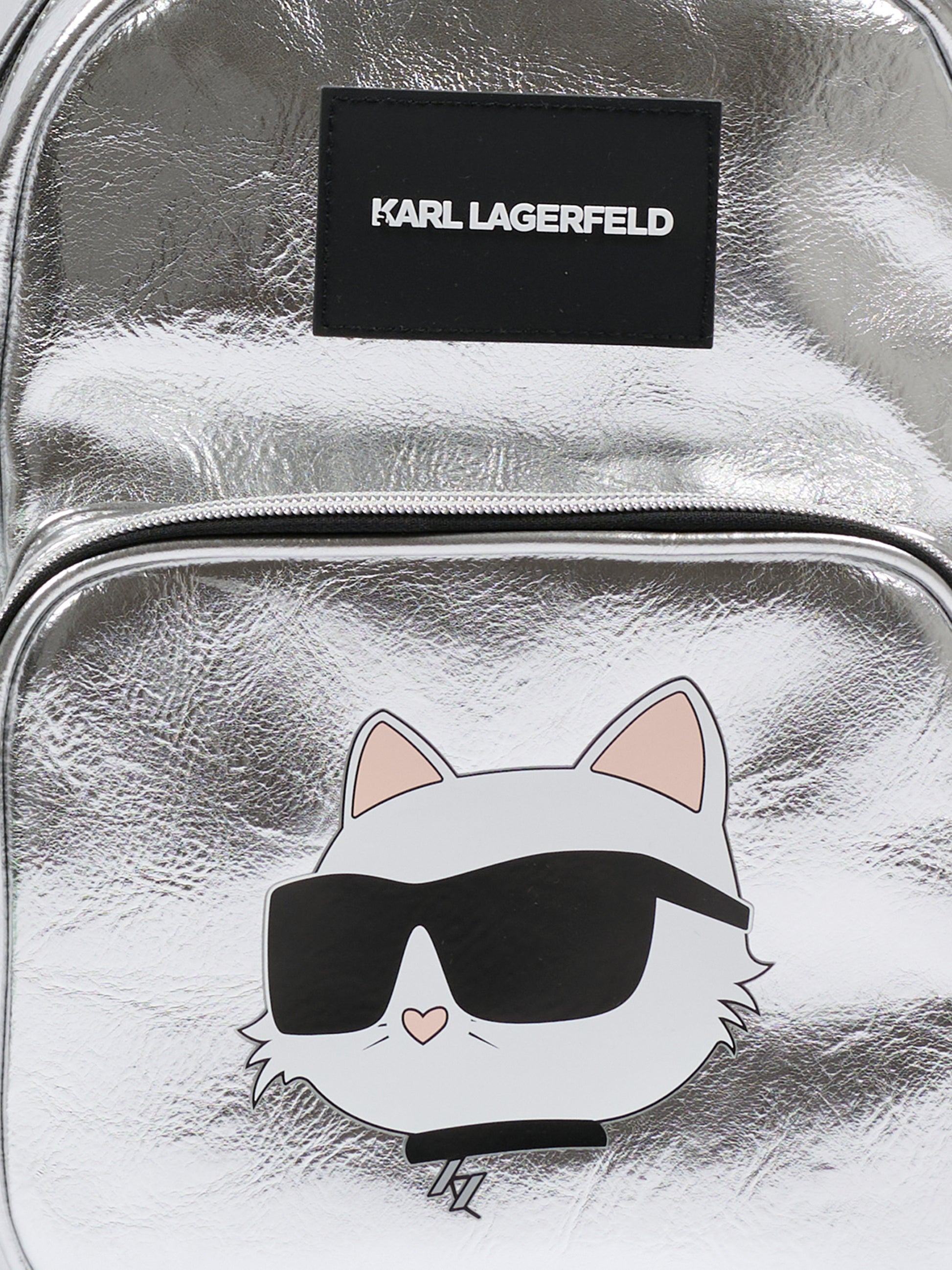 Zaino argento per bambina con Choupette,Karl Lagerfeld Kids,Z31215 016