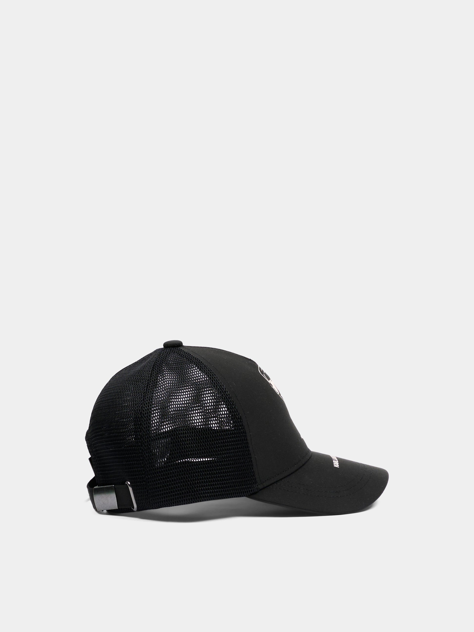 Cappello nero per bambino con stampa Ikonik Karl,Karl Lagerfeld Kids,Z31226 09B