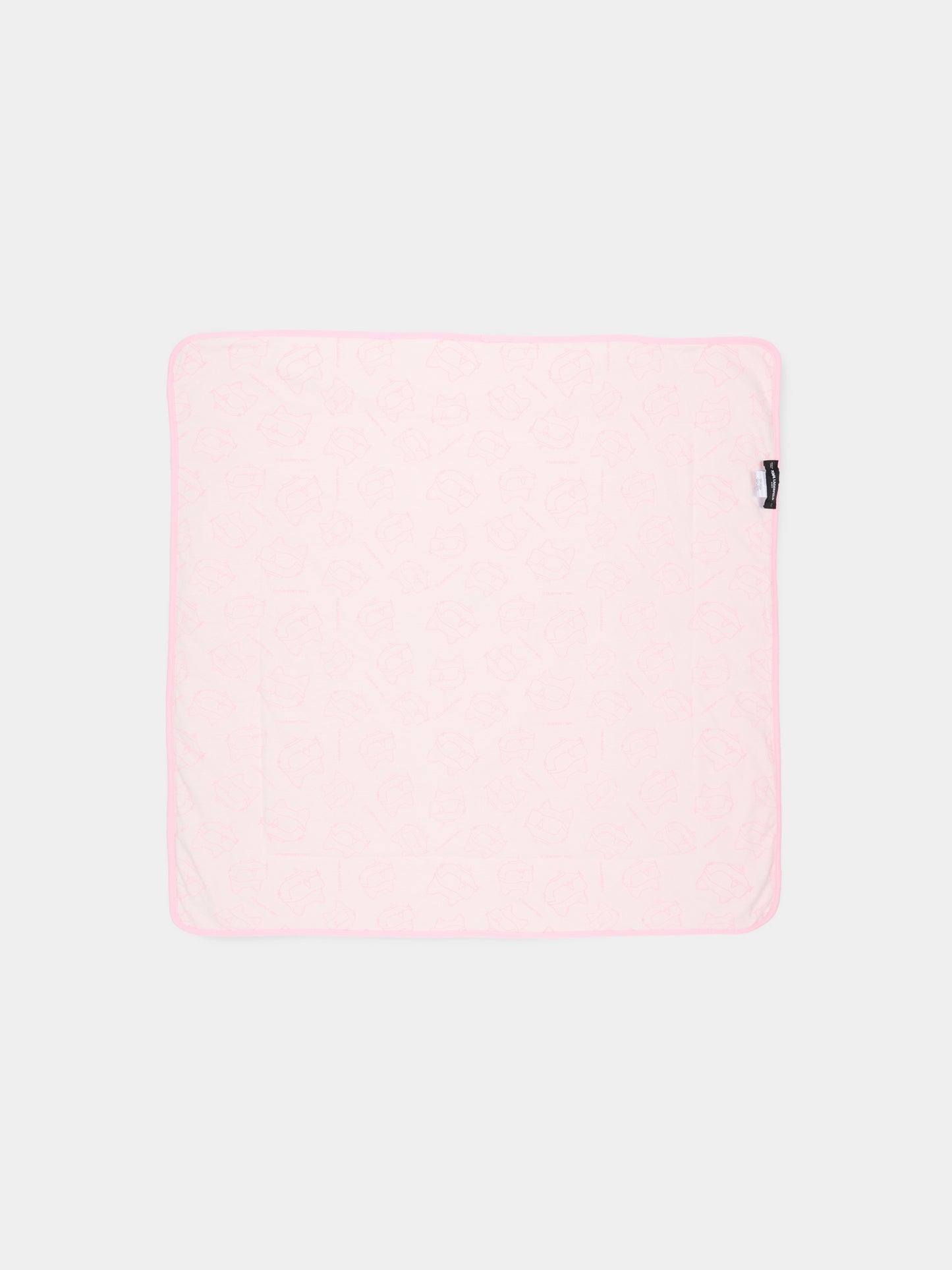 Coperta rosa per neonata con Choupette,Karl Lagerfeld Kids,Z31234 475