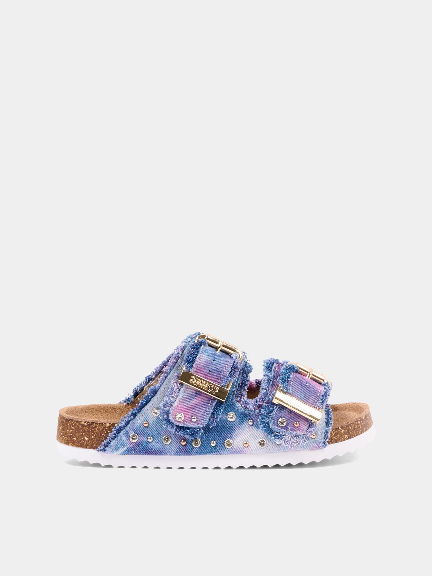 Sandali denim tie-dye per bambina,Colors Of California,HC 2409N PINKN