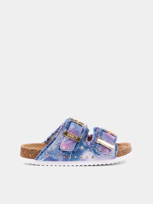 Sandali denim tie-dye per bambina,Colors Of California,HC 2409N PINKN