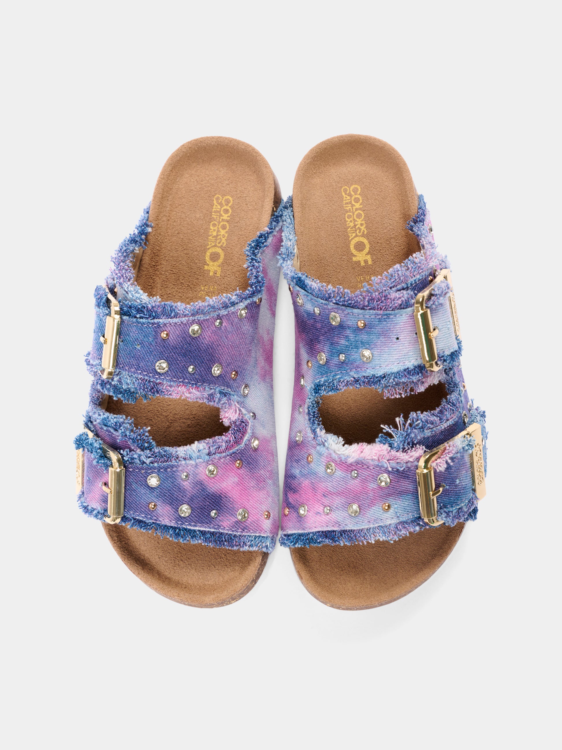 Sandali denim tie-dye per bambina,Colors Of California,HC 2409N PINKN