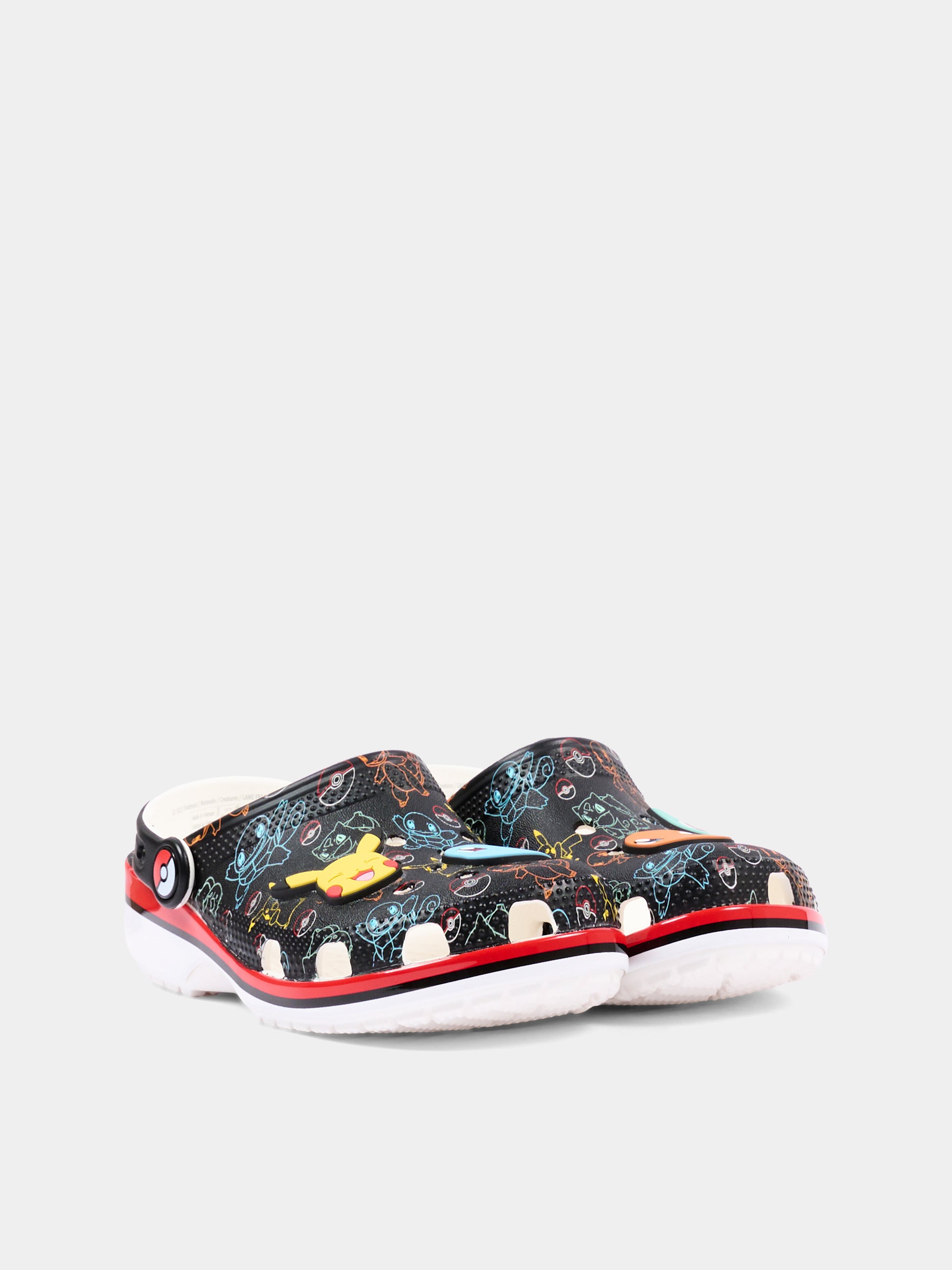 Sabot nero per bambini con Pokémon,Crocs,211344 MLT