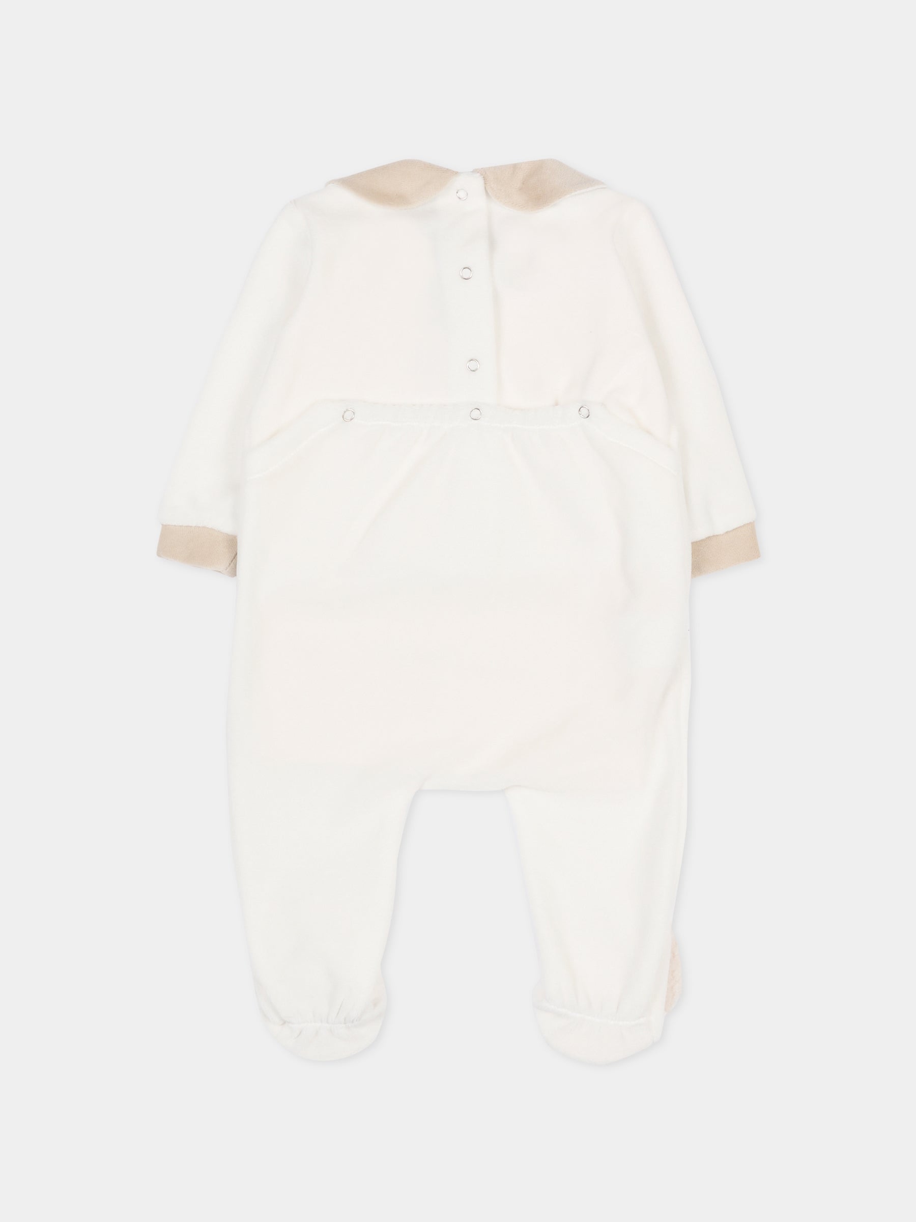 Tutina bianca per neonati con agnellino,Le Boo Beebè,CB012 2021