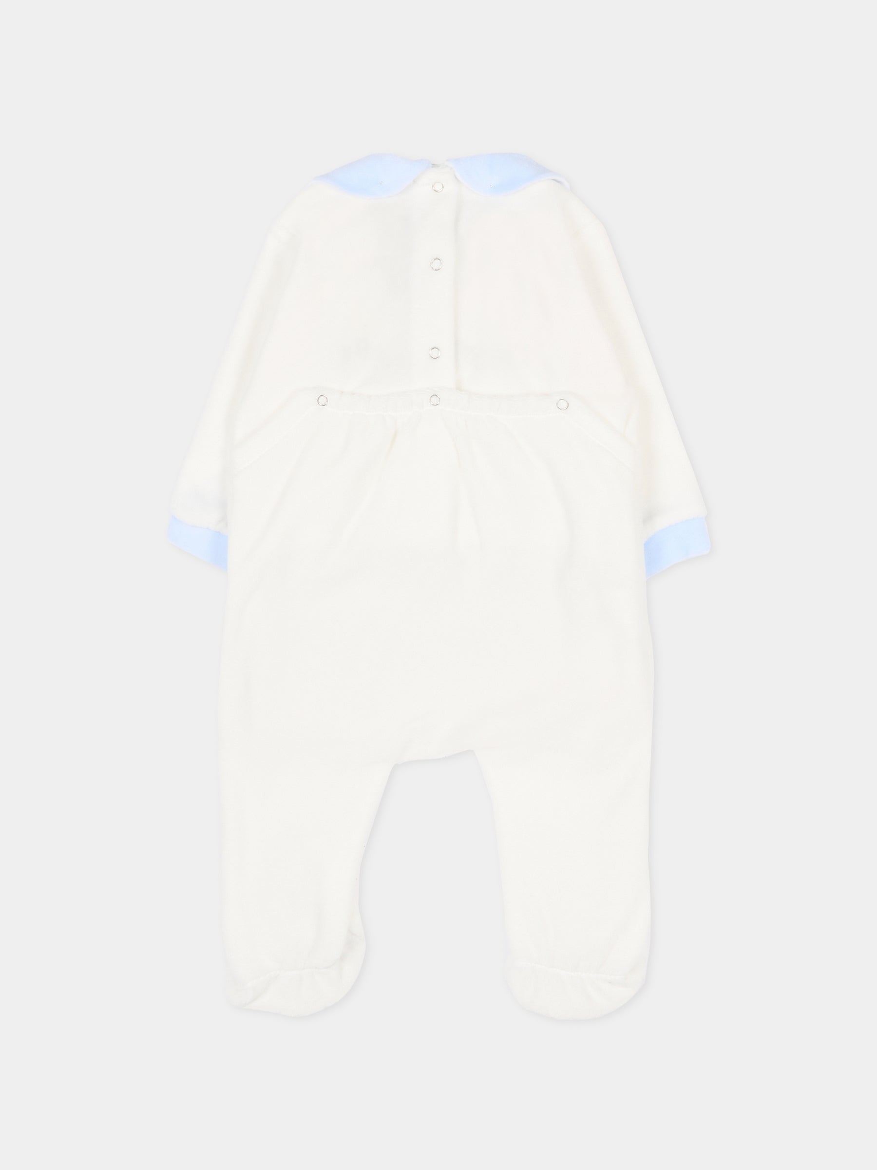 Tutina bianca per neonato con agnellino,Le Boo Beebè,CB012 2040