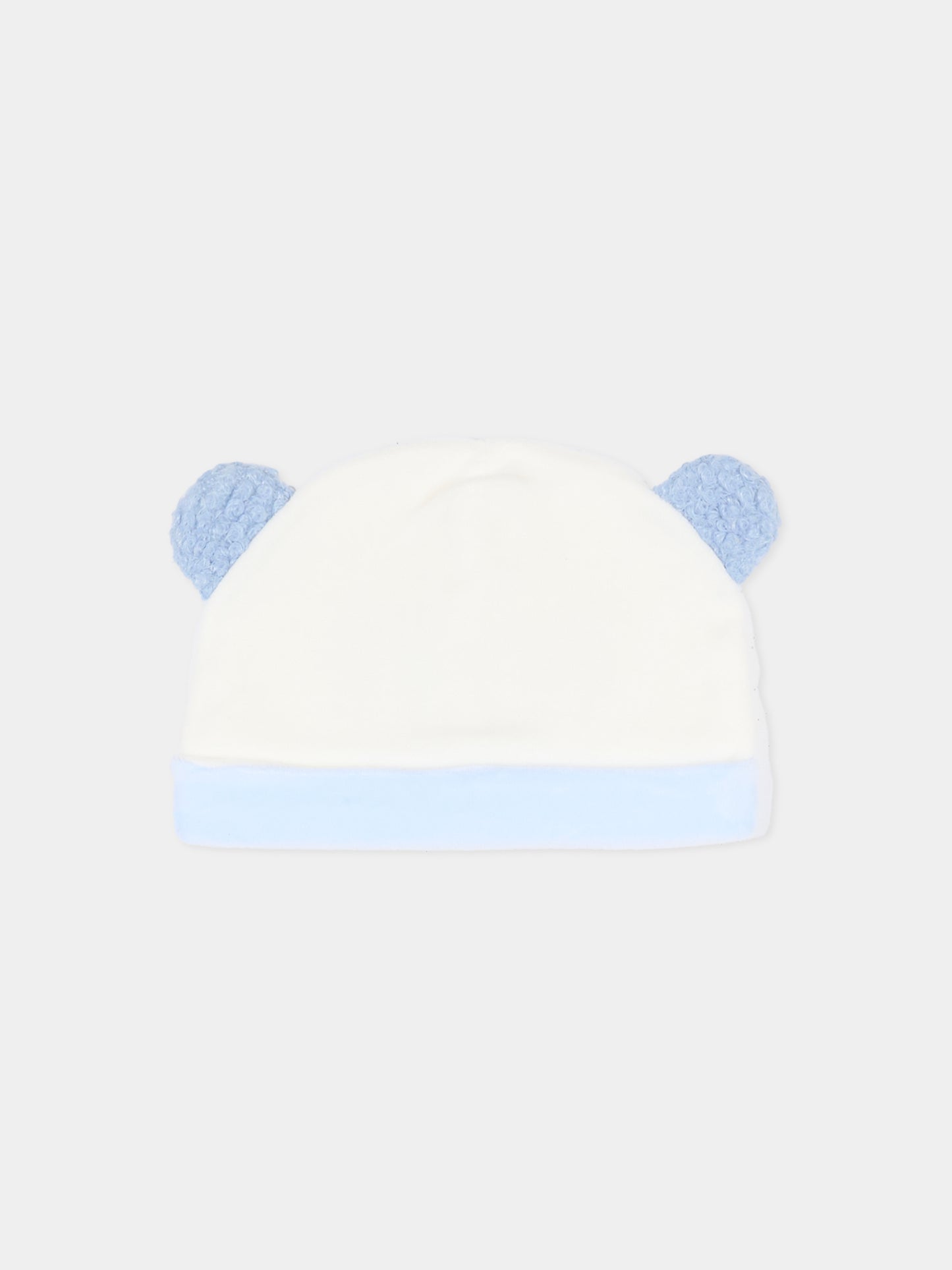 Cappello avorio per neonato con orecchie,Le Boo Beebè,CCB011 40