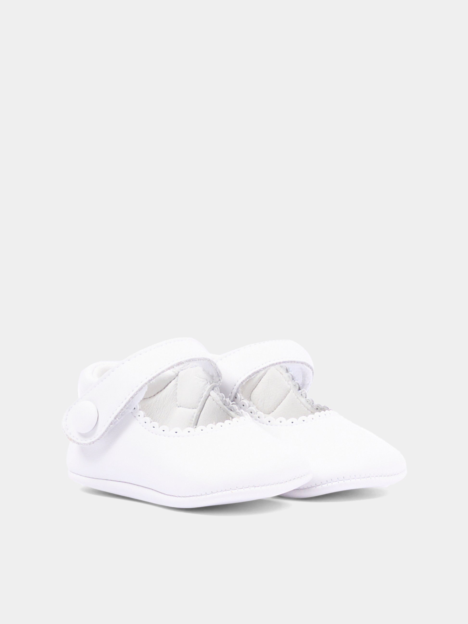 Ballerine bianche per neonata,Pisamonas,0028 BLANCO