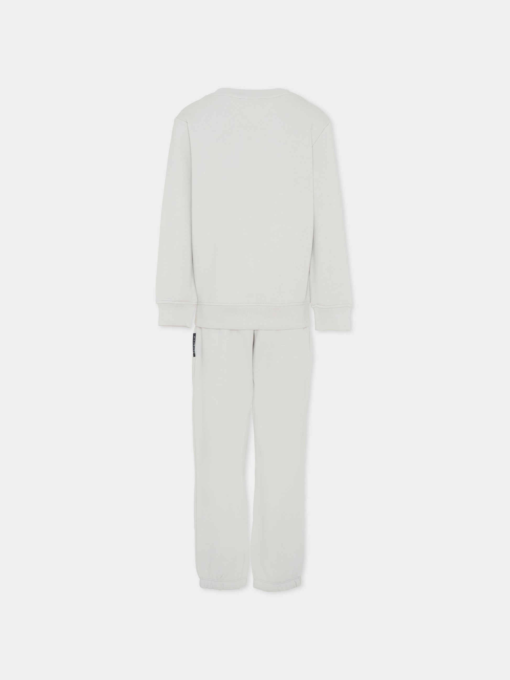 Completo grigio per bambino con logo,Richmond,RBA25006CF BLUE VAPOR