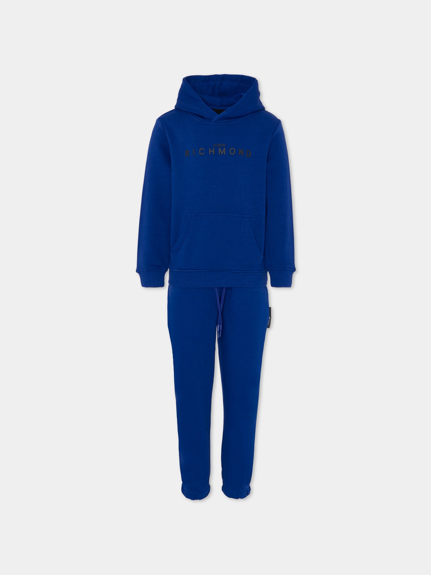 Completo blu per bambino con logo,Richmond,RBA25007CF BLUE SOLIDATE
