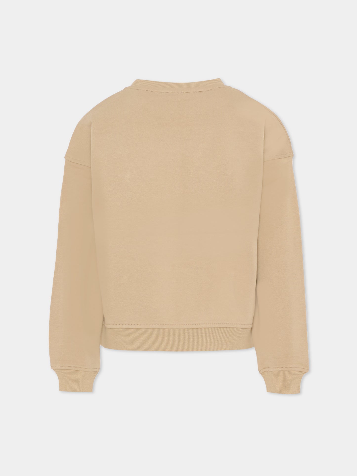 Felpa beige per bambini con logo,Richmond,RBA25237FE TRENCH COAT