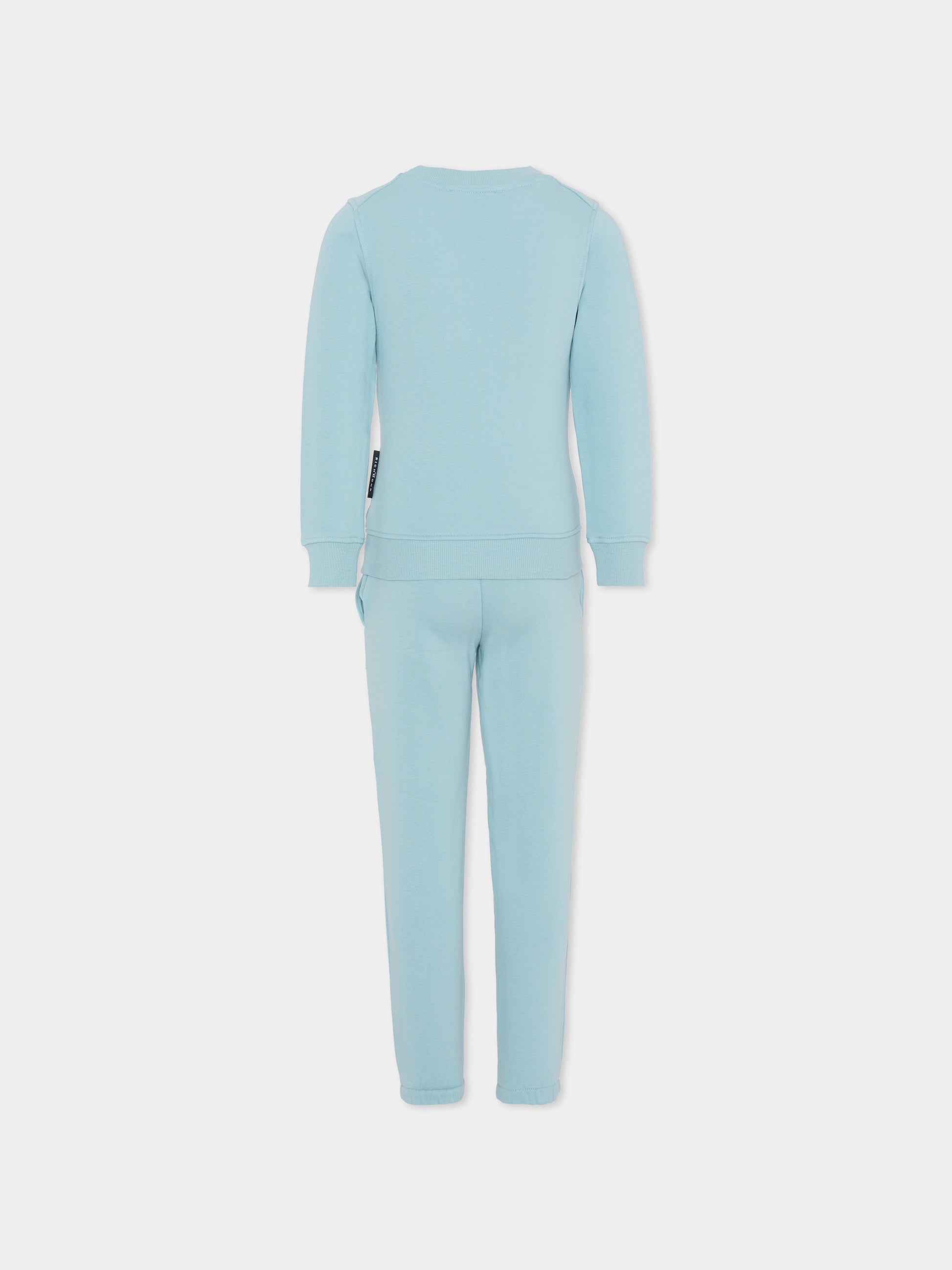 Completo azzurro per bambina con logo,Richmond,RGA25002CF FORGET ME NOT