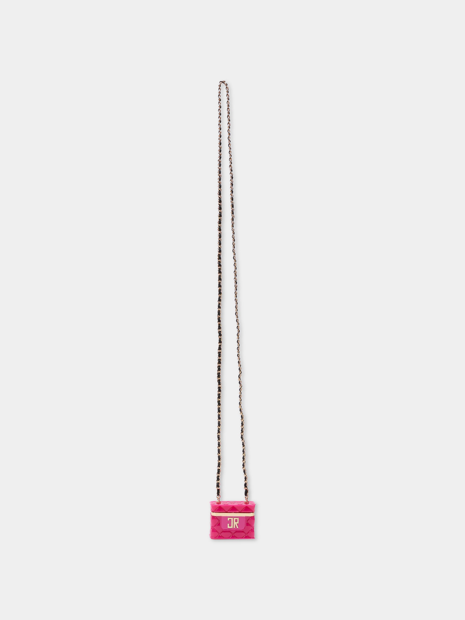 Micro Borsa fucsia per bambina con logo oro,Richmond,RGA25026BO HONEYSUCKLE